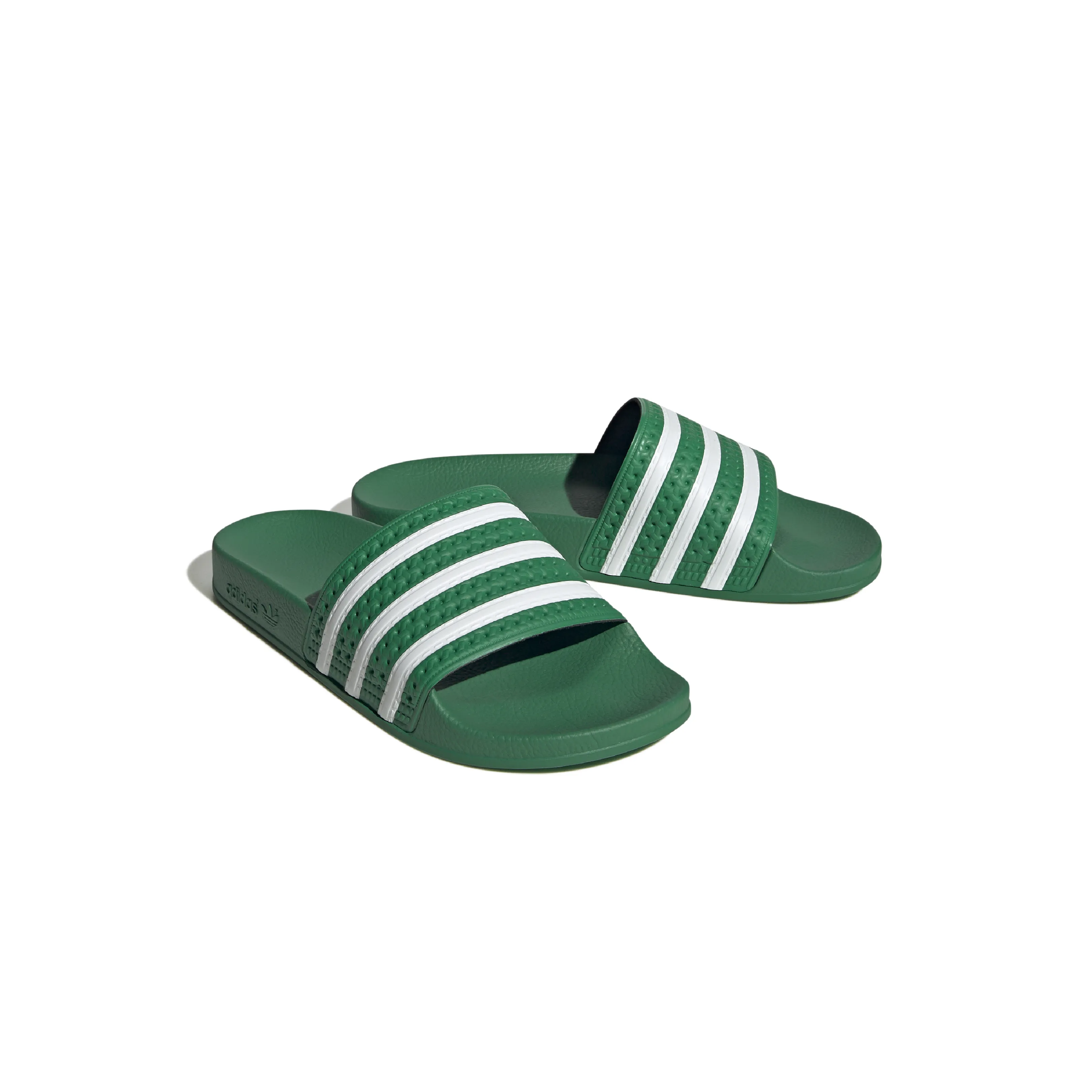 adidas Adilette Green / White / Green