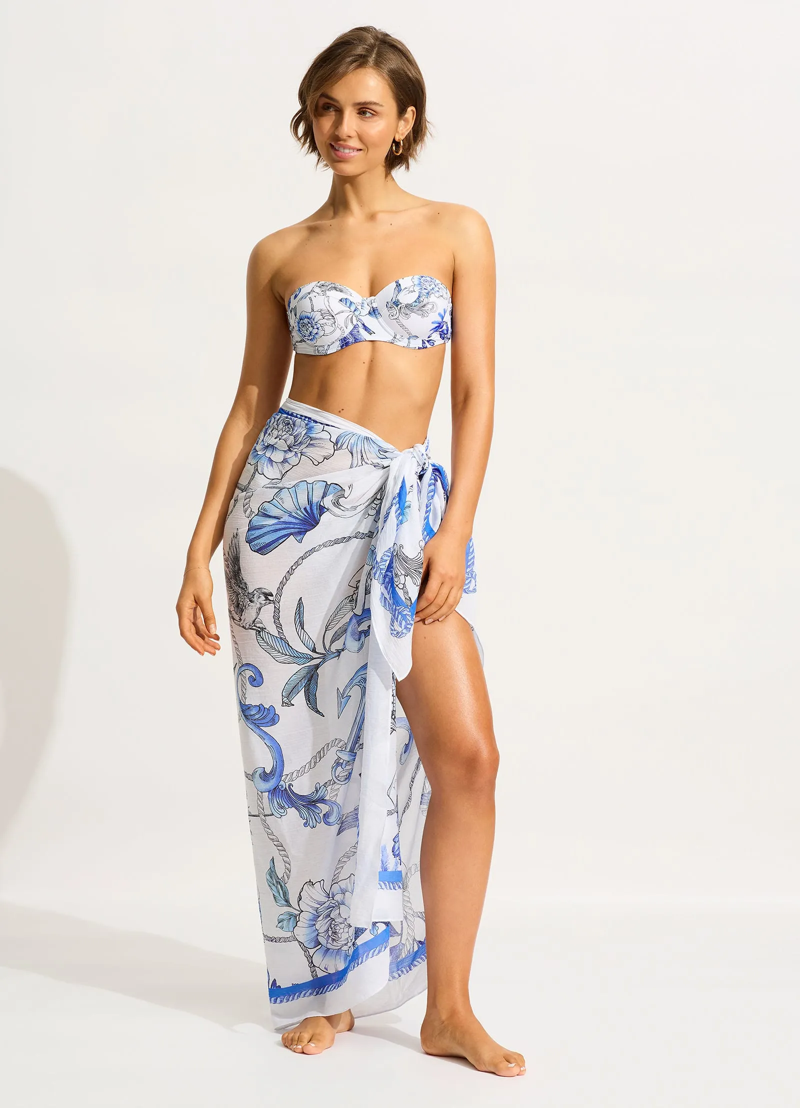 Ahoy Sarong - White