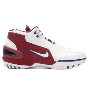 Air Zoom Generation White and Varsity Crimson - White/White/Midnight Navy