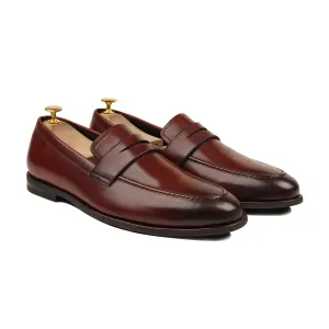 Alton - Men's Oxblood Calf Leather Loafer