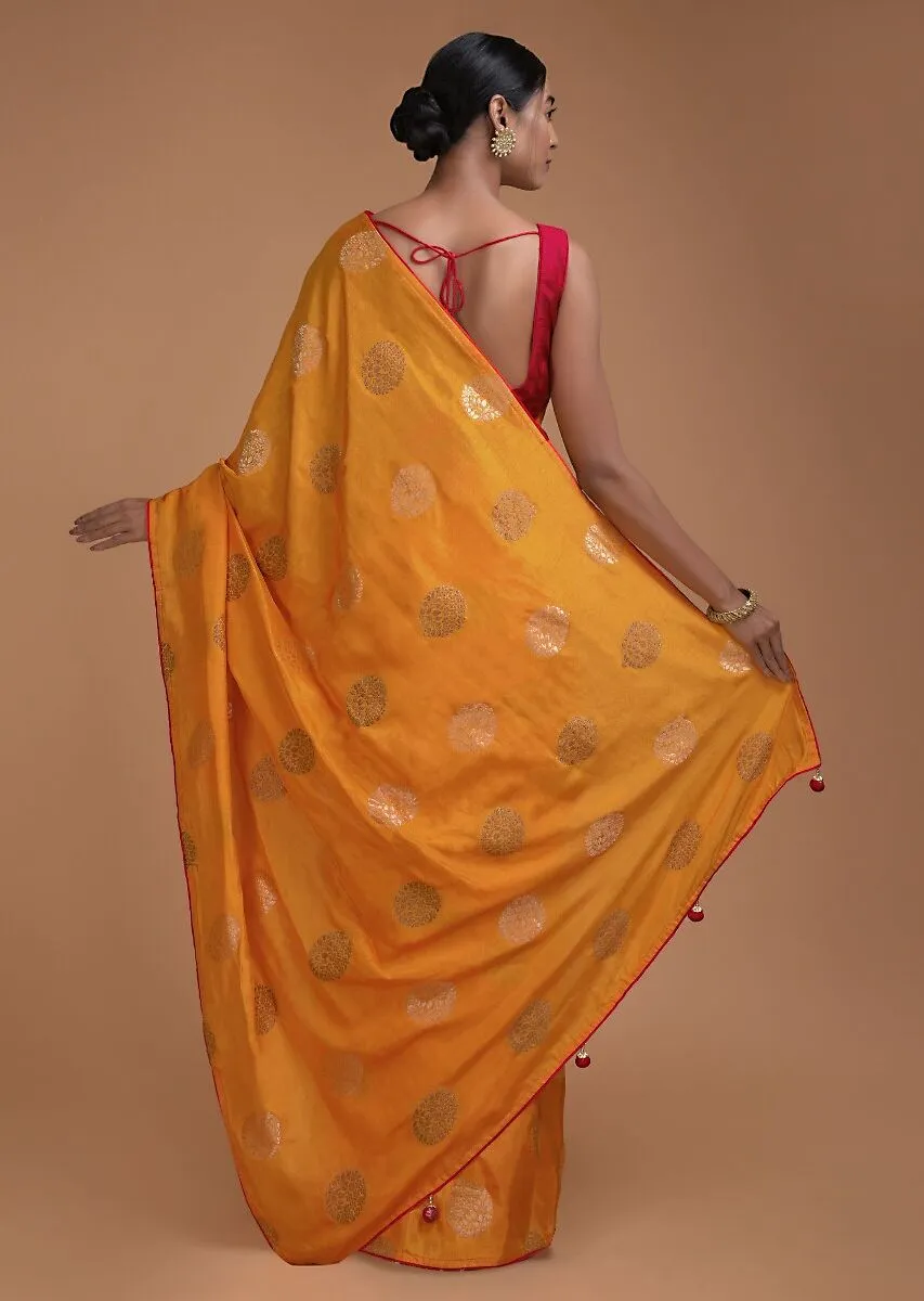 Amber Yellow Saree