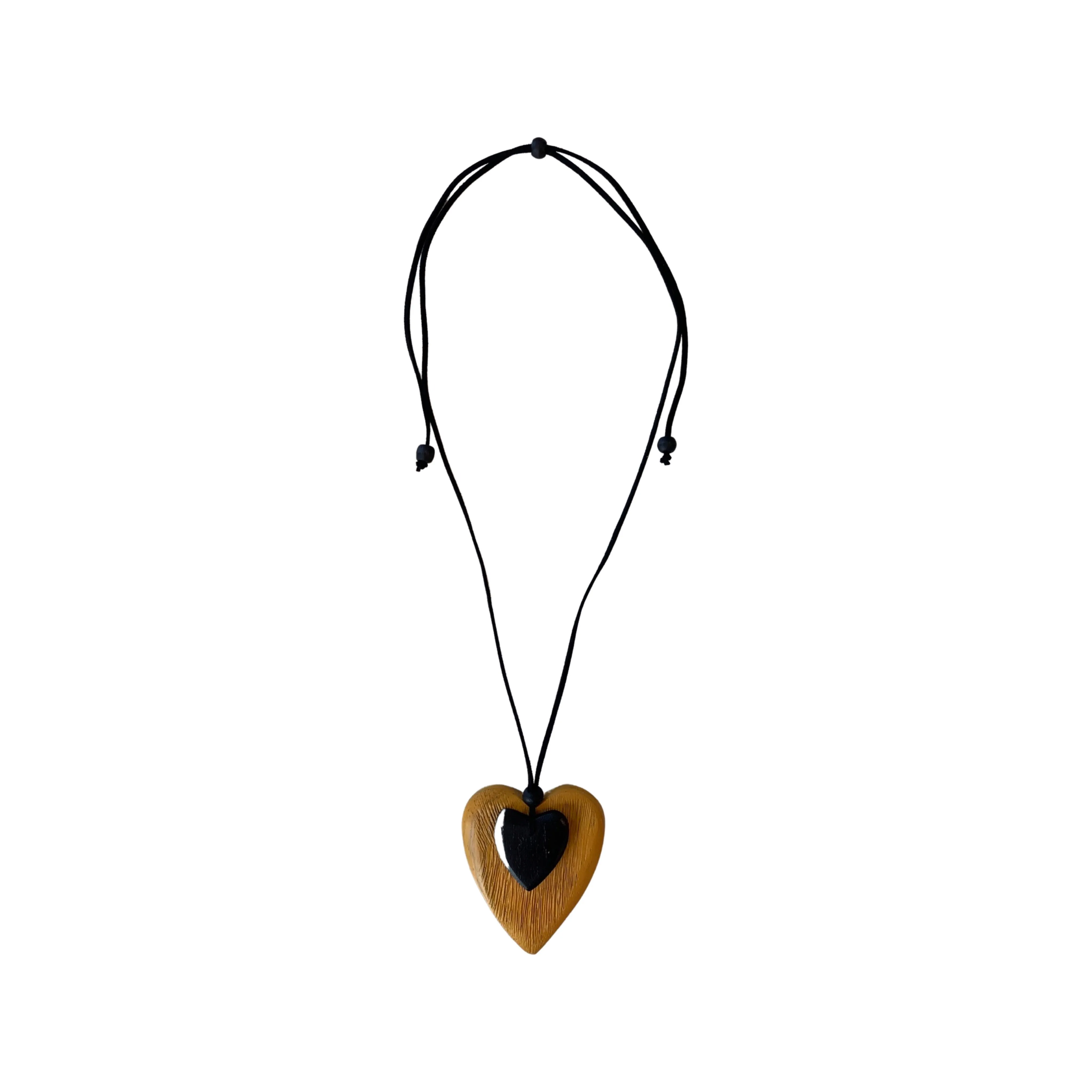 Amy Heart Necklace in Yellow