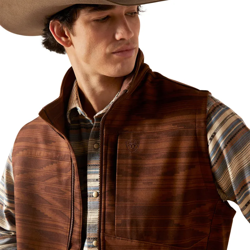 'Ariat' Men's Logo 2.0 Chimayo Vest - Shaved Chocolate