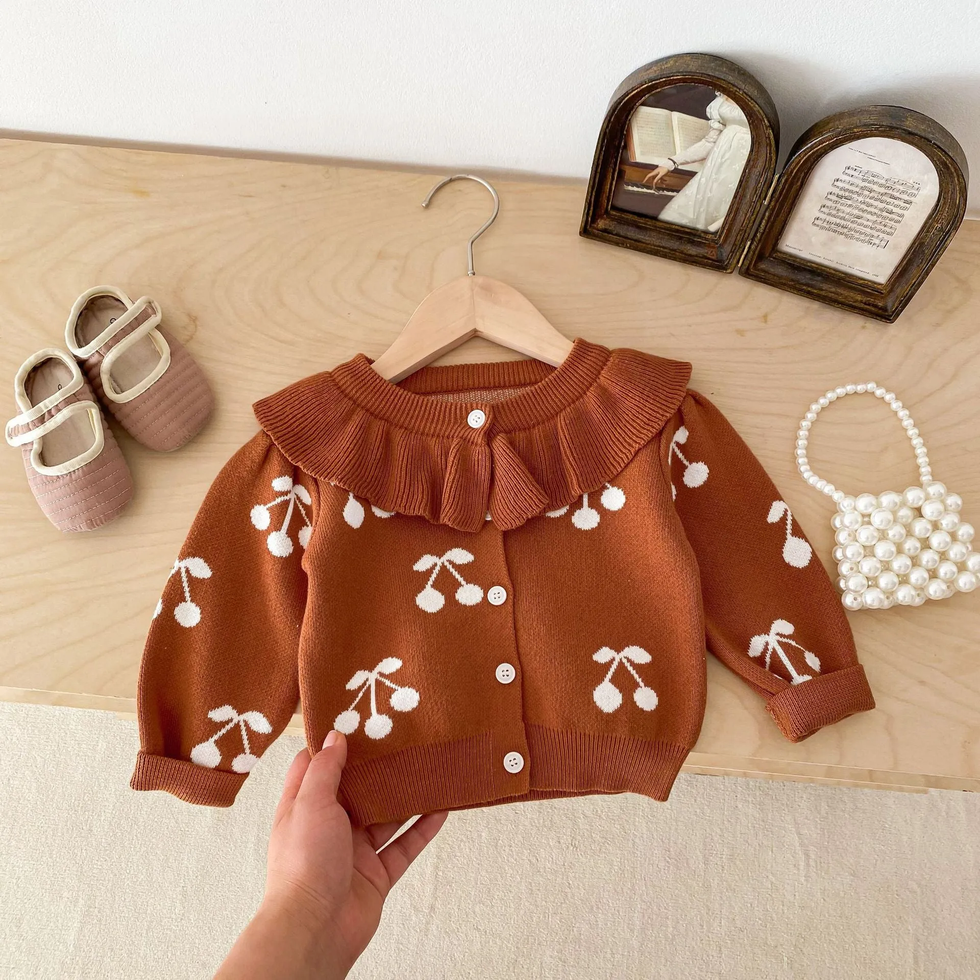 Baby Kid Girls Fruit Cardigan Wholesale 240301152