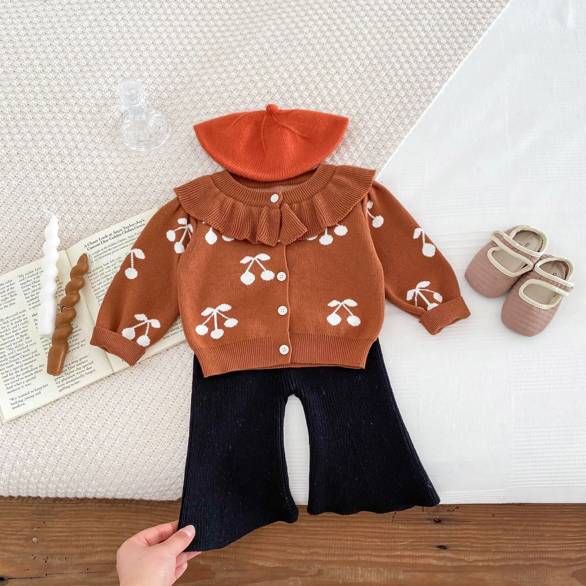 Baby Kid Girls Fruit Cardigan Wholesale 240301152