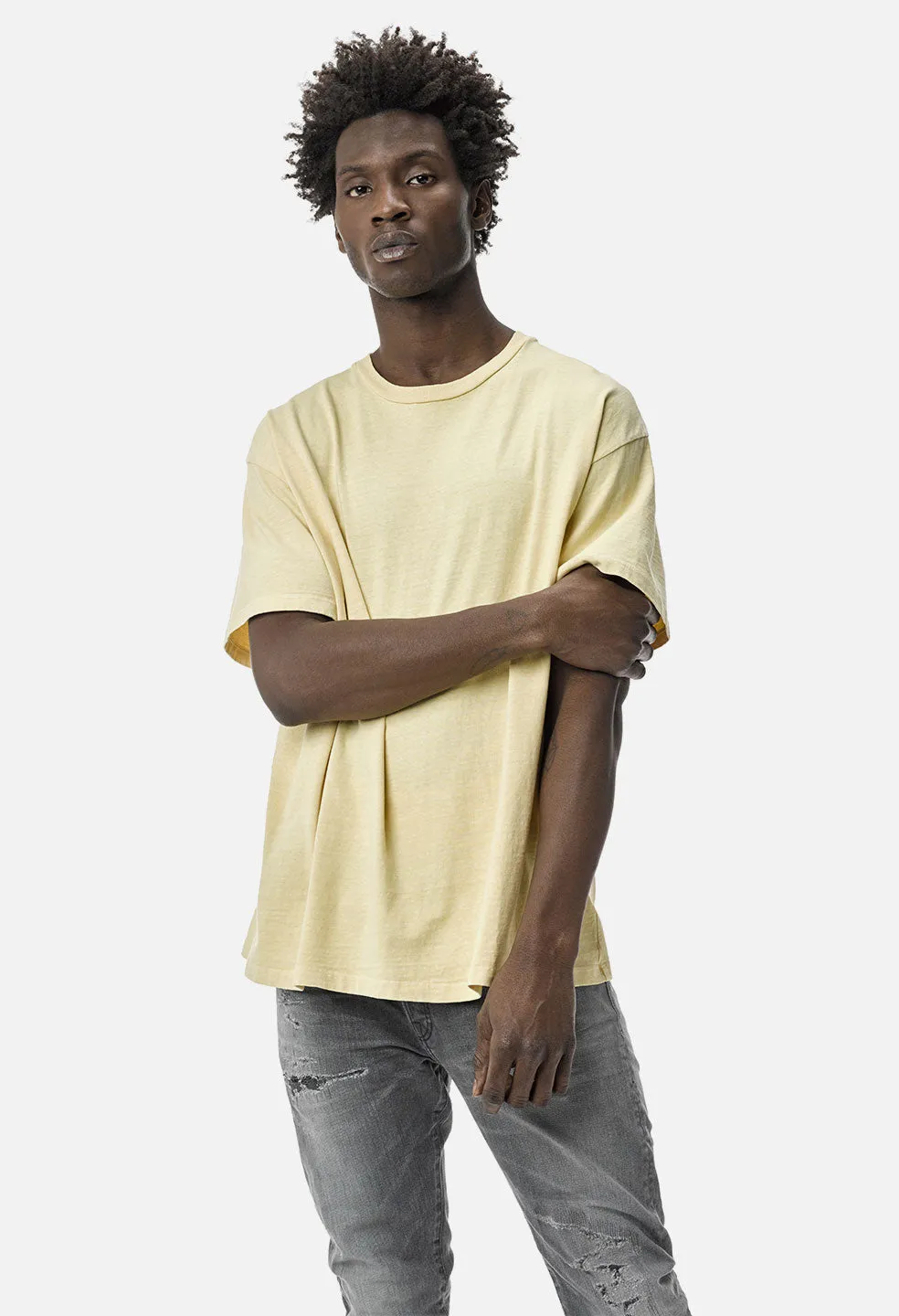 Basalt Tee / Washed Yellow