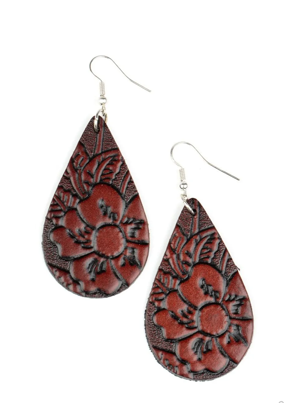 Beach Garden Brown Earrings