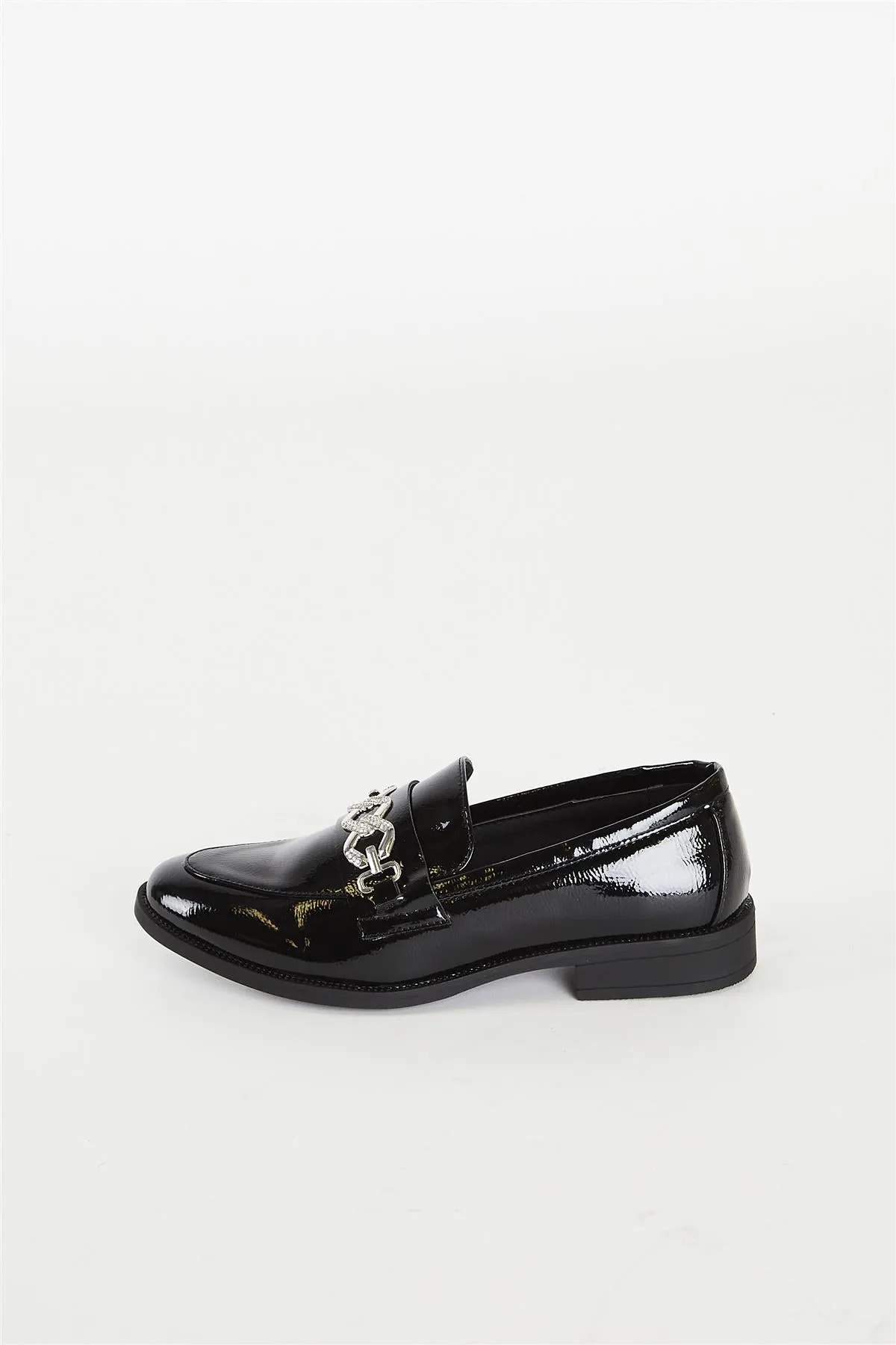 Black Patent Loafer -Black Loafer