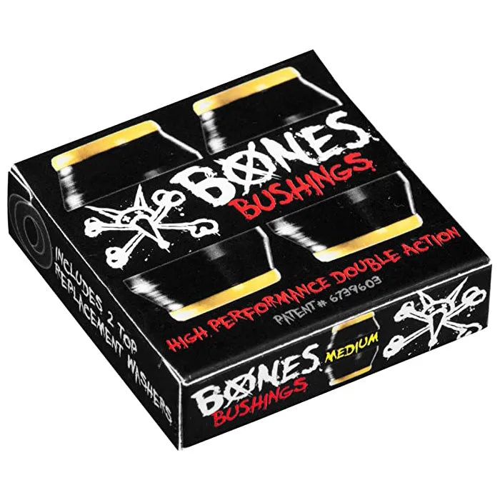 Bones Black Bushings Medium Yellow/Black