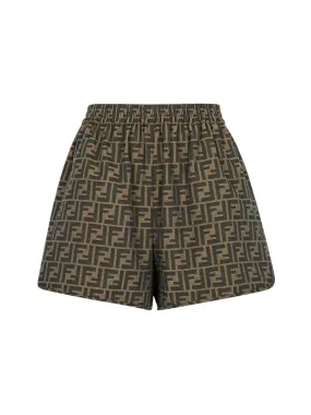 Brown canvas shorts