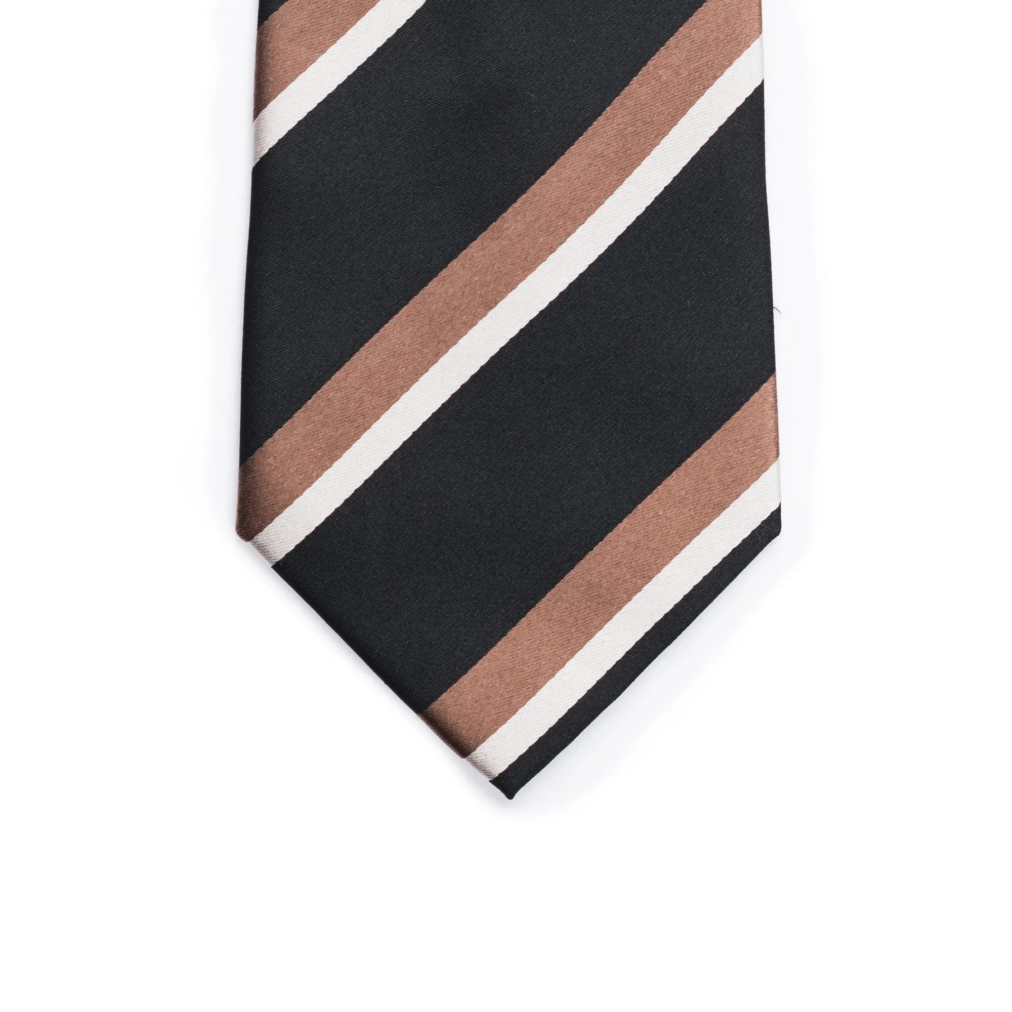 Brown Striped Tie