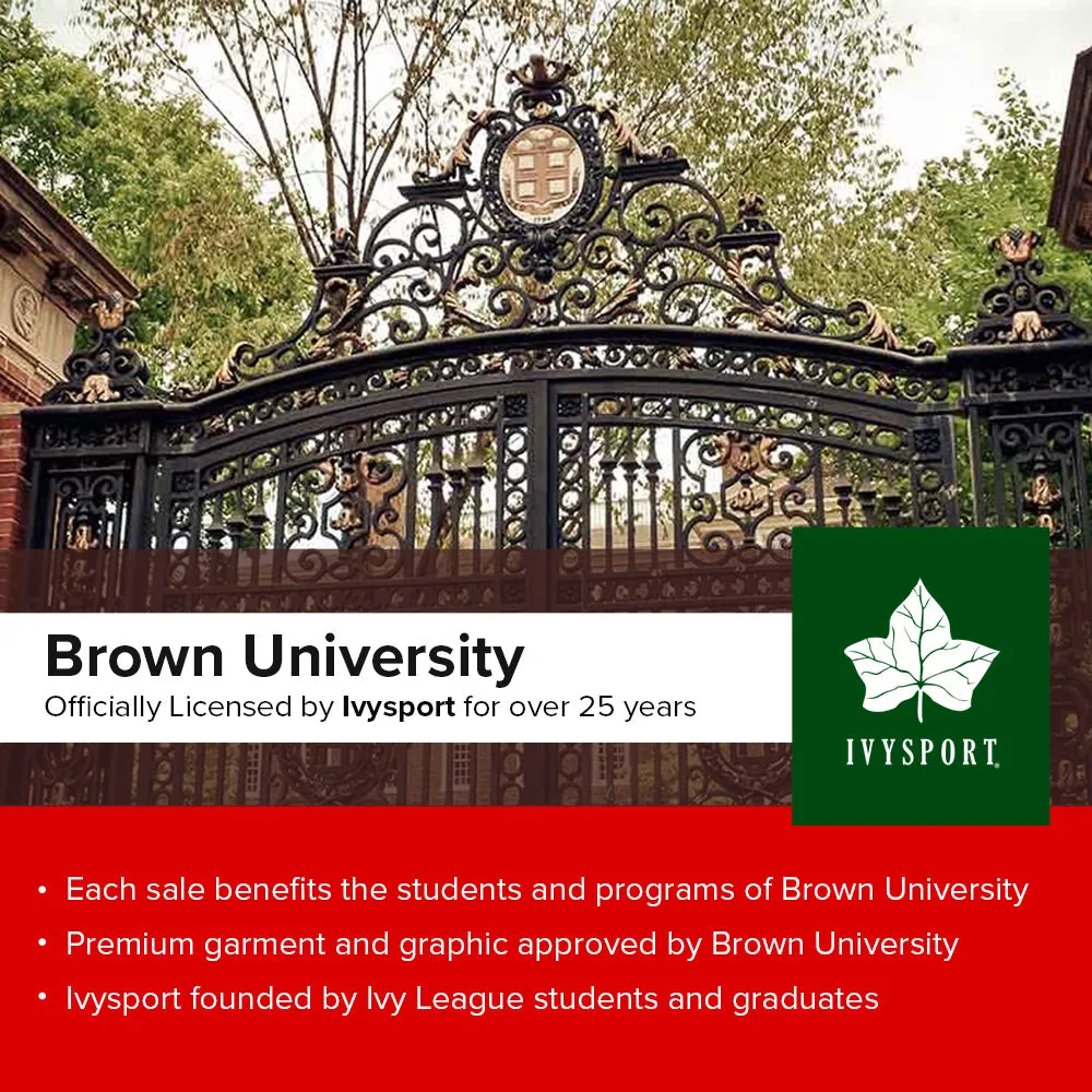 Brown University Essential Hooded Sweatshirt (Heather Grey)