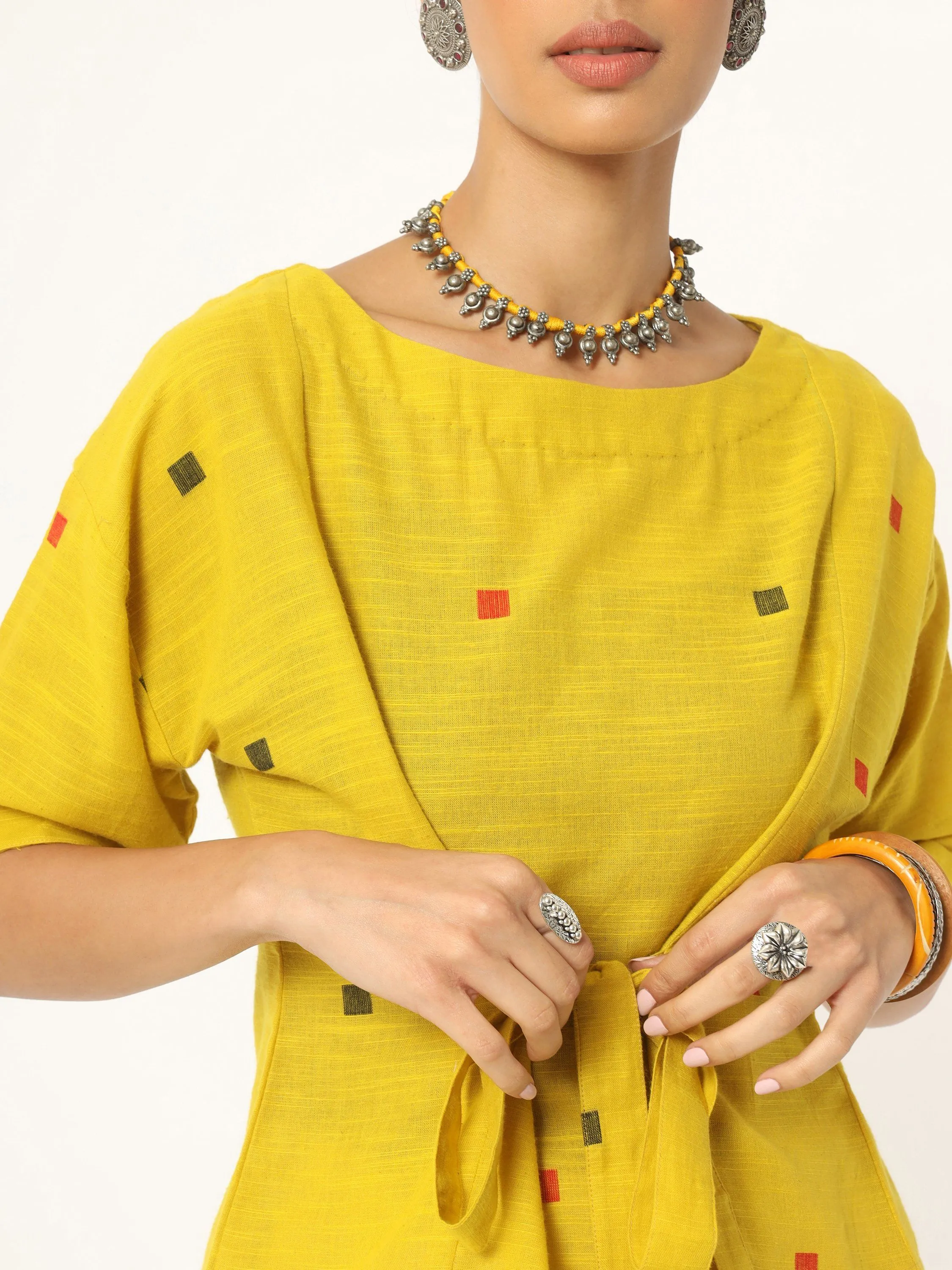 Butter Yellow Woven Top