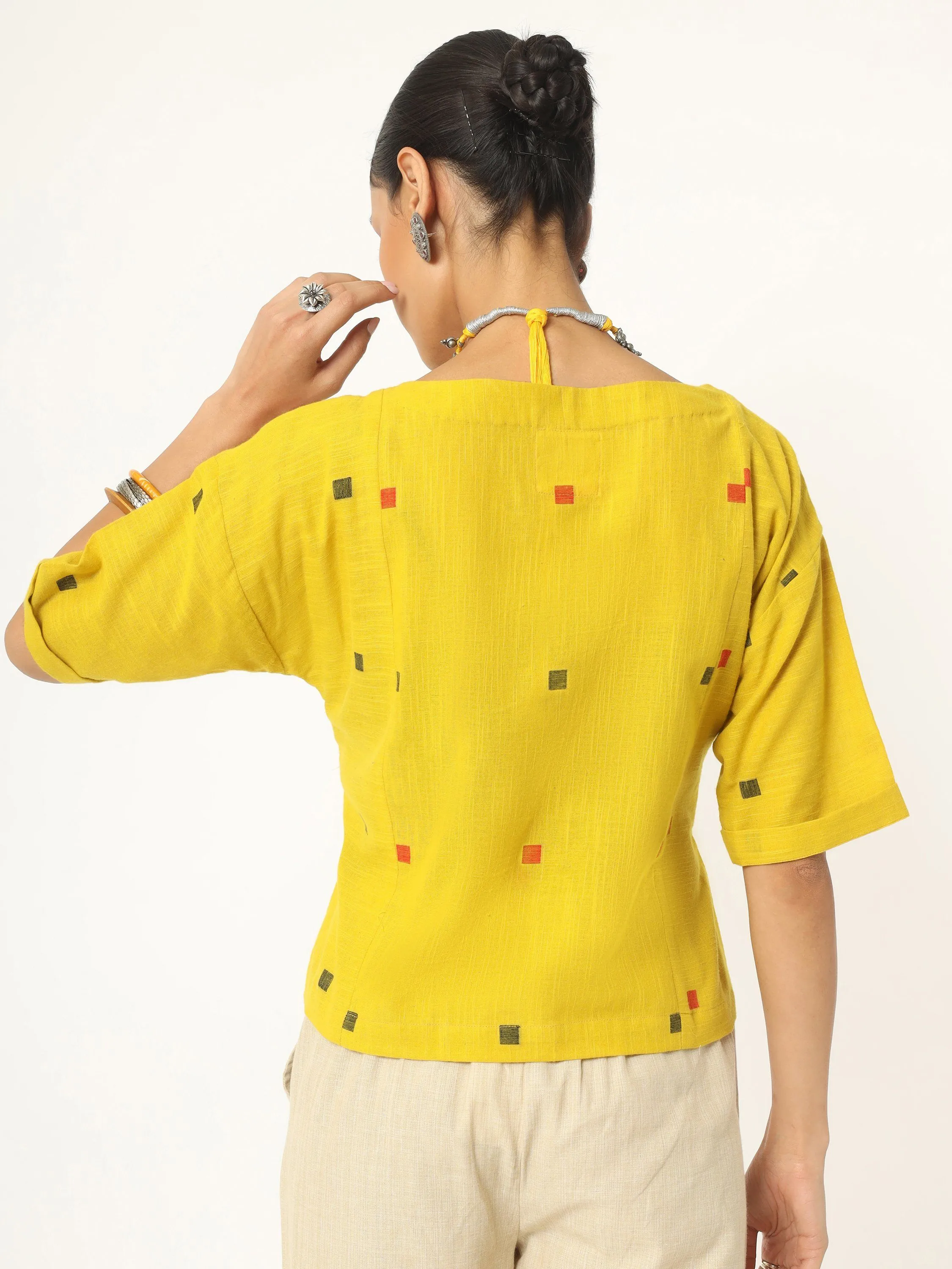 Butter Yellow Woven Top