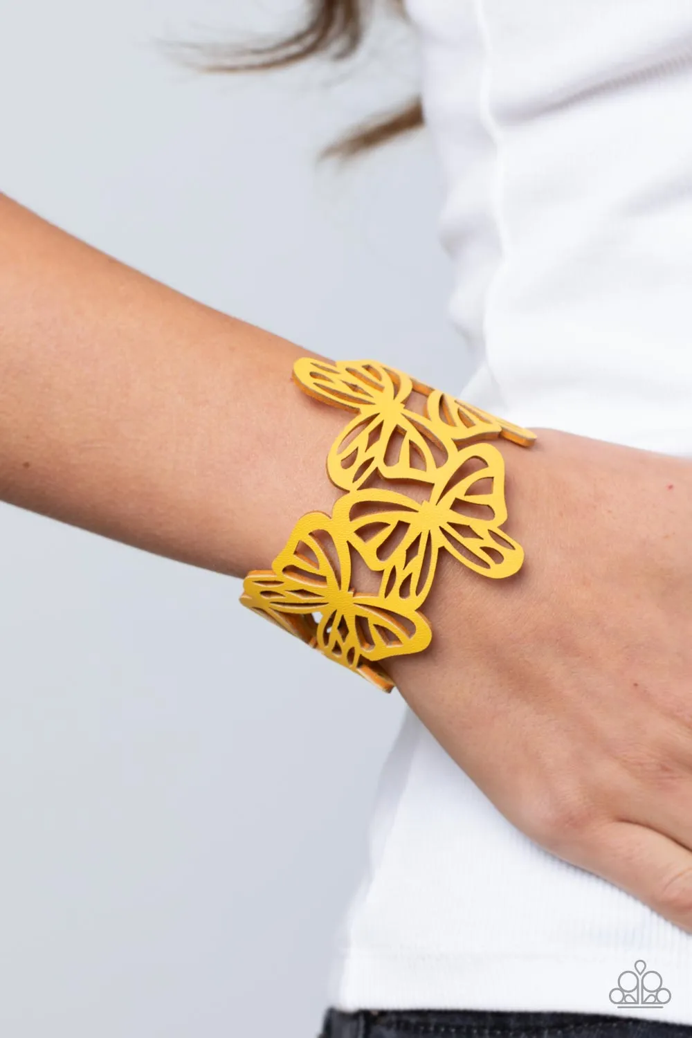 Butterfly Breeze - Yellow Bracelet