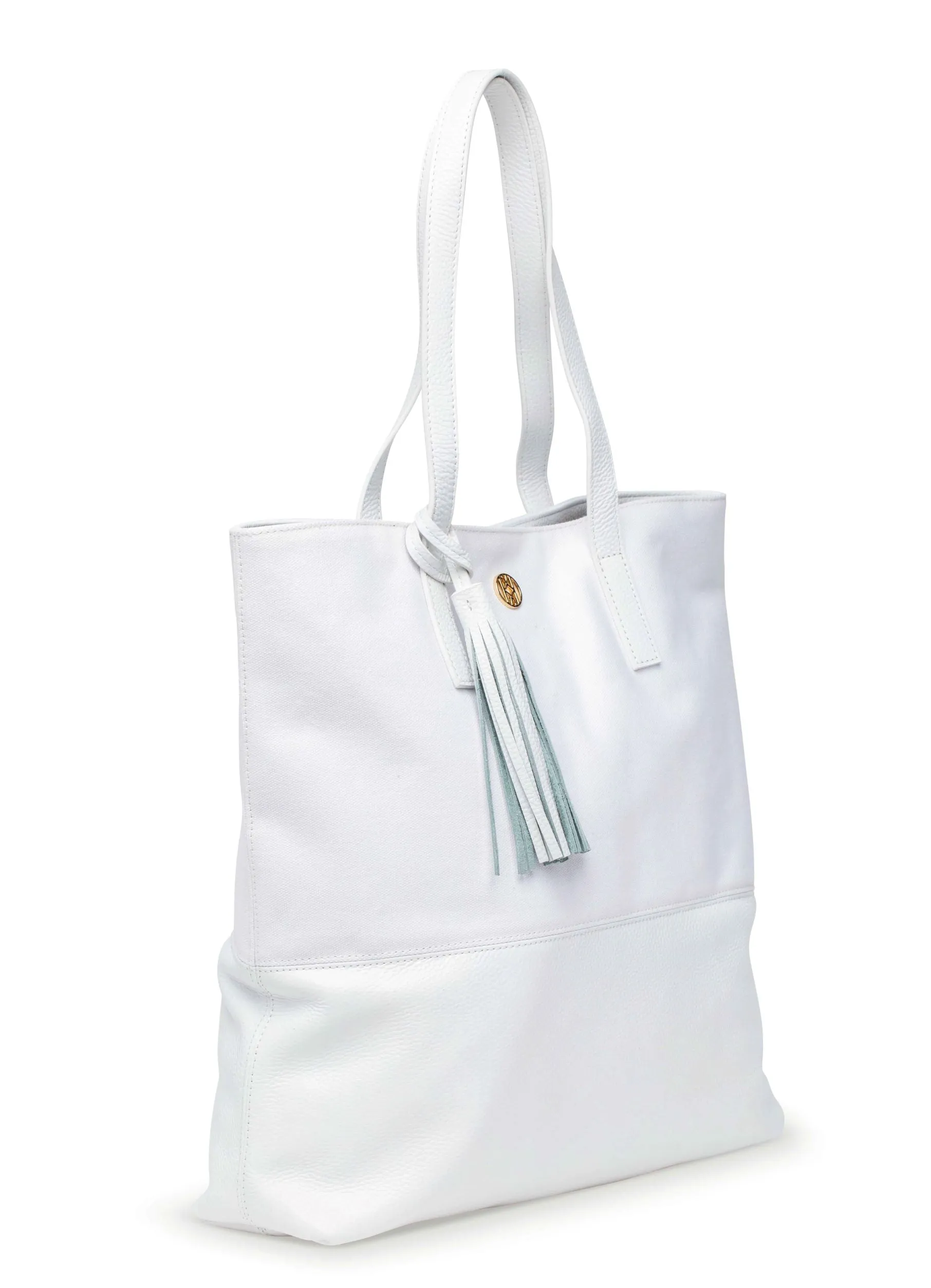 Canvas Shopper White