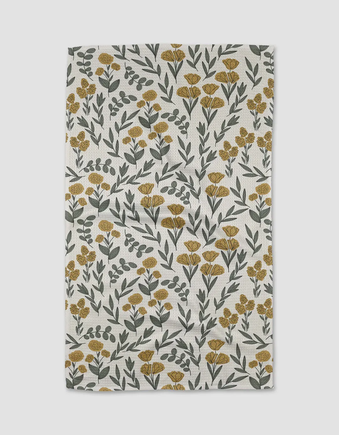 Charolette Yellow Kitchen Tea Towel