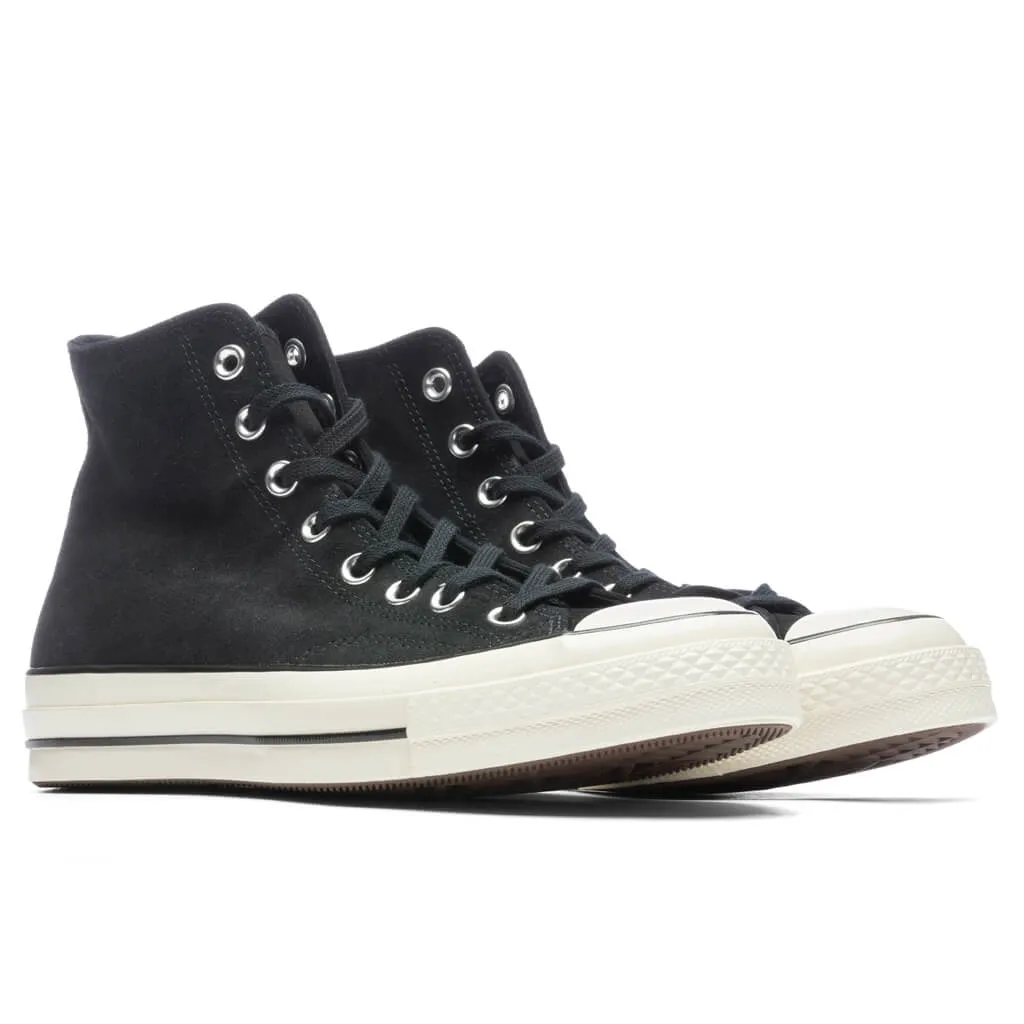 Chuck 70 Suede - Black/Egret/Black