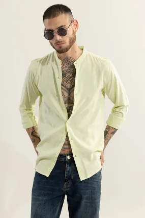 Classic Mandarin Limeade Yellow Shirt