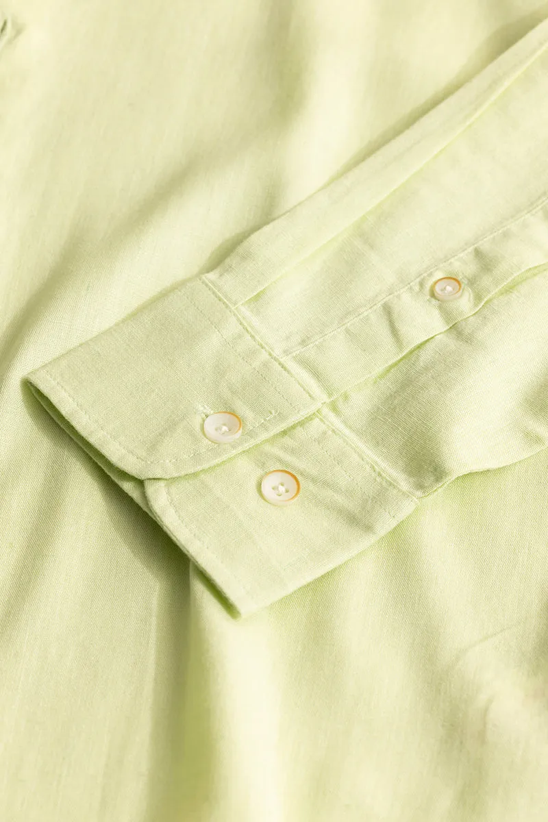 Classic Mandarin Limeade Yellow Shirt