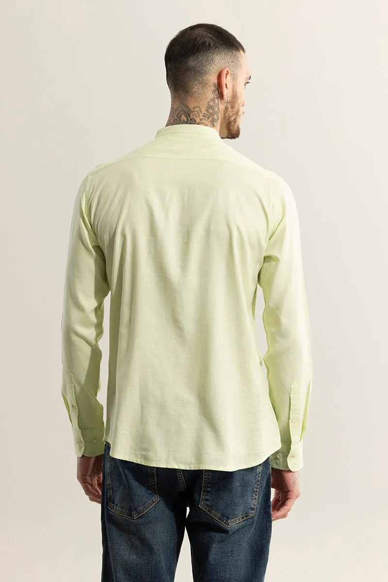 Classic Mandarin Limeade Yellow Shirt