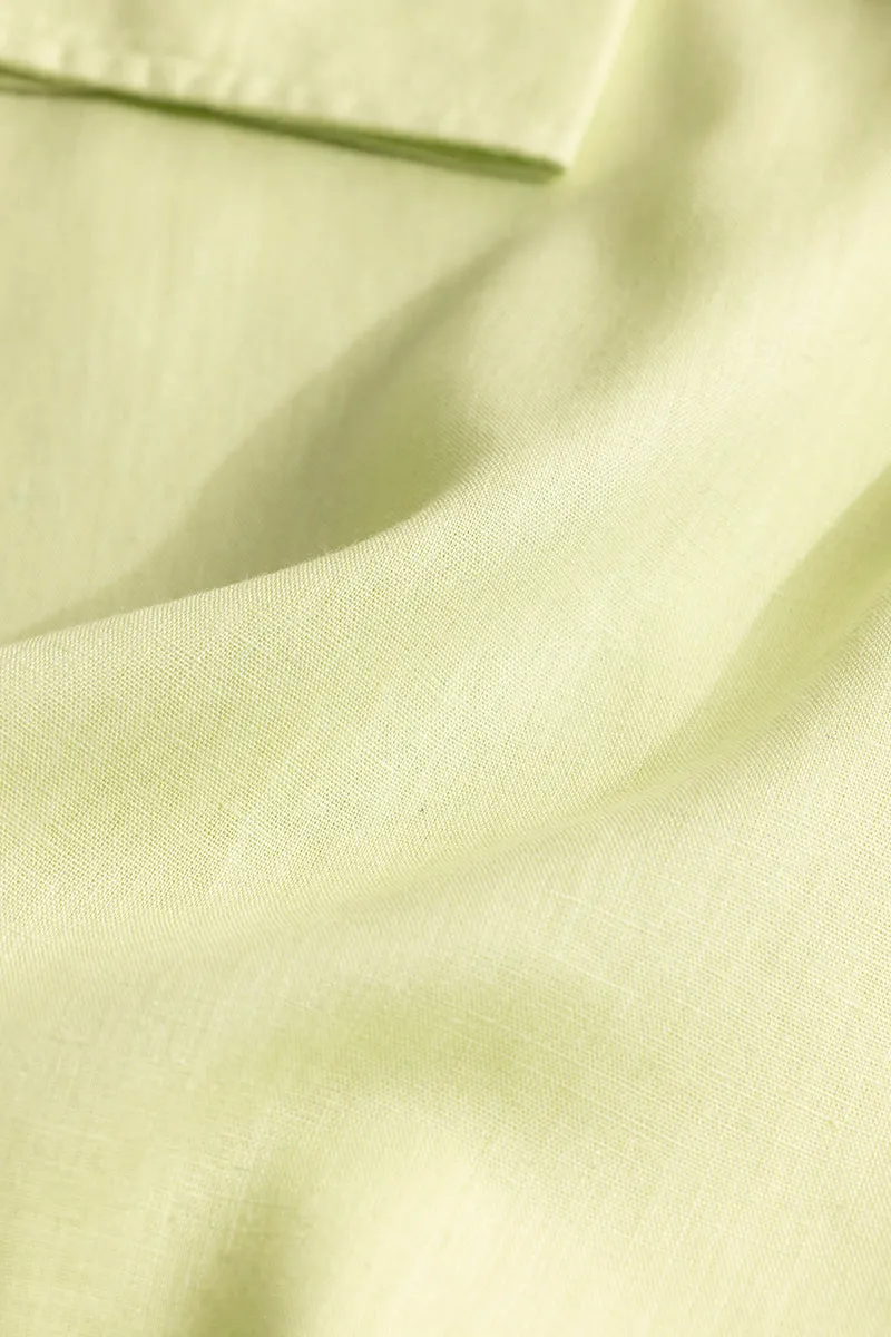 Classic Mandarin Limeade Yellow Shirt