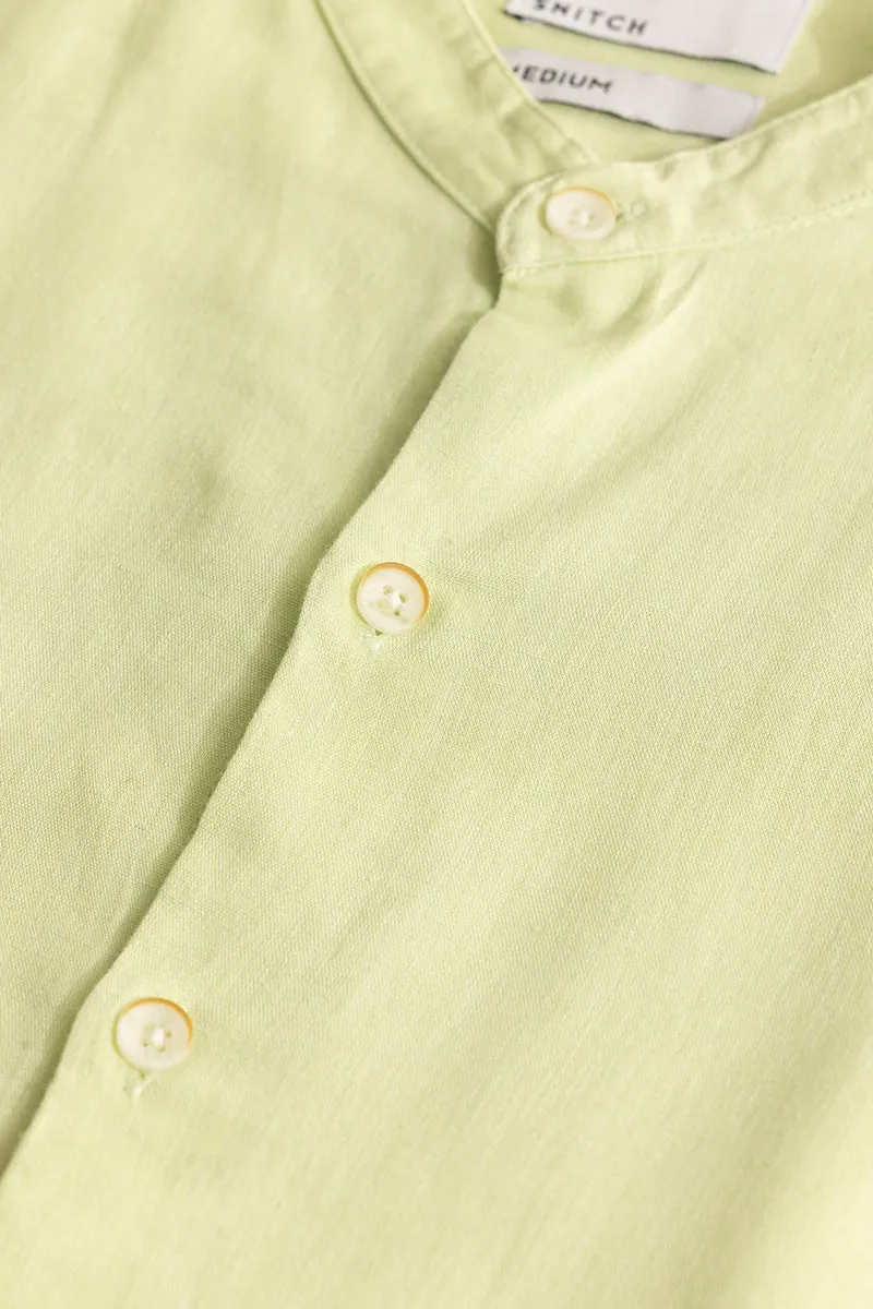 Classic Mandarin Limeade Yellow Shirt