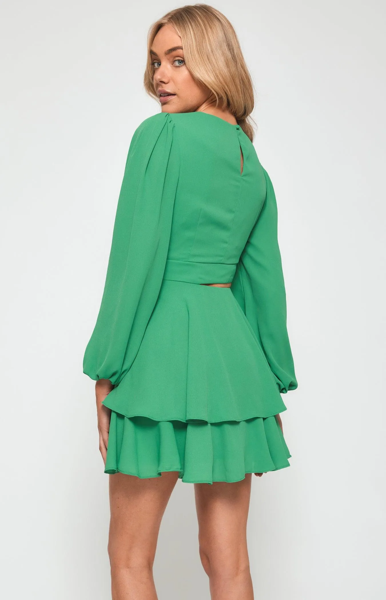 Elsa Mini Dress- Green