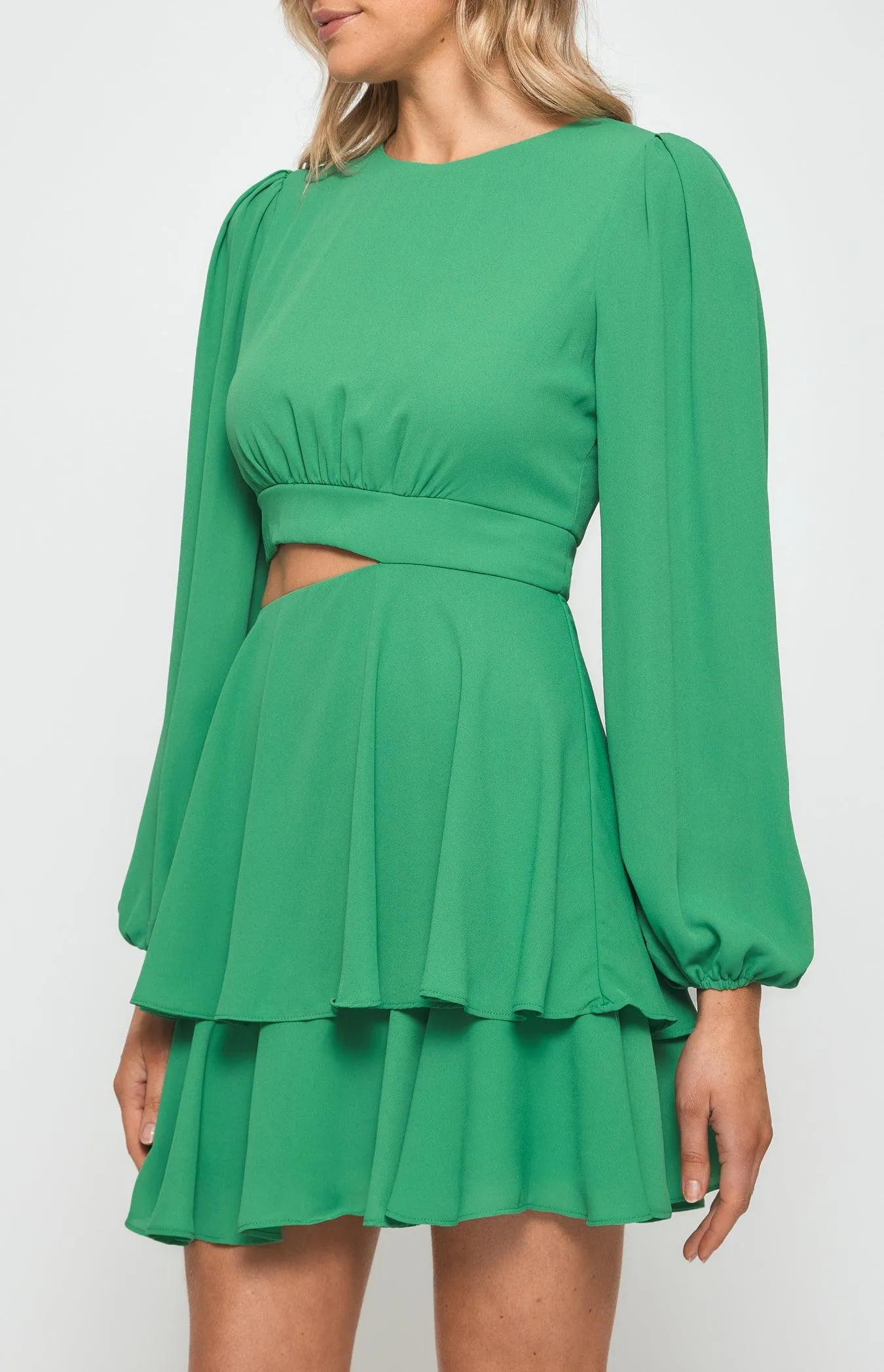 Elsa Mini Dress- Green