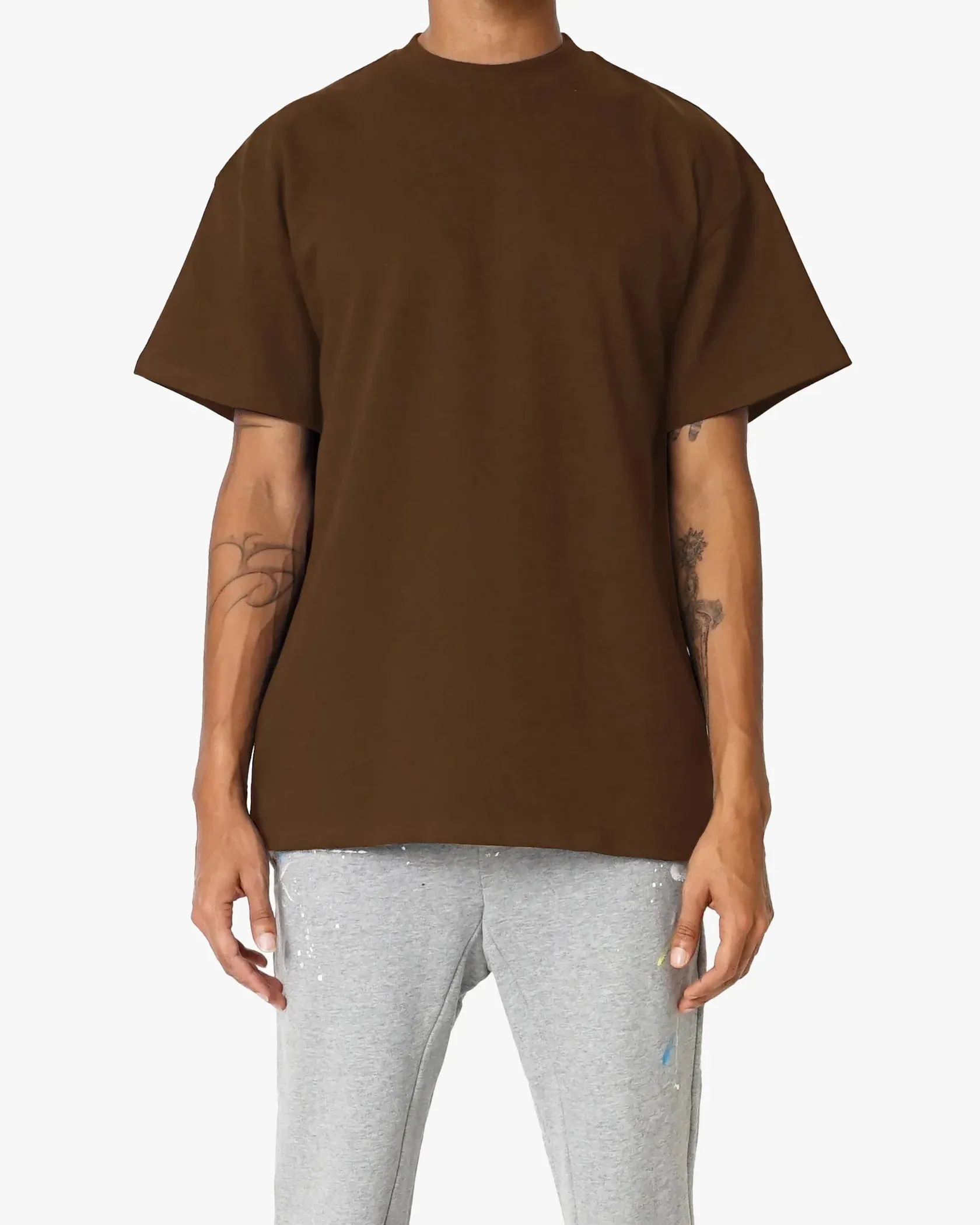 EPTM PERFECT BOXY TEE BROWN