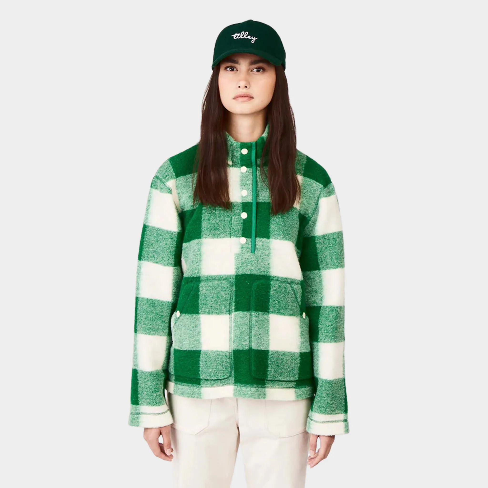 Green Plaid Popover