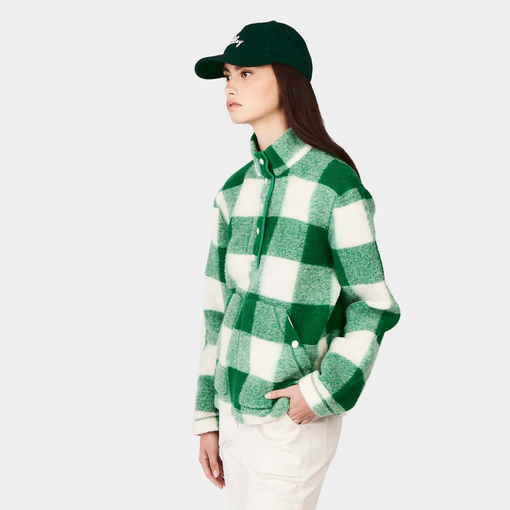 Green Plaid Popover