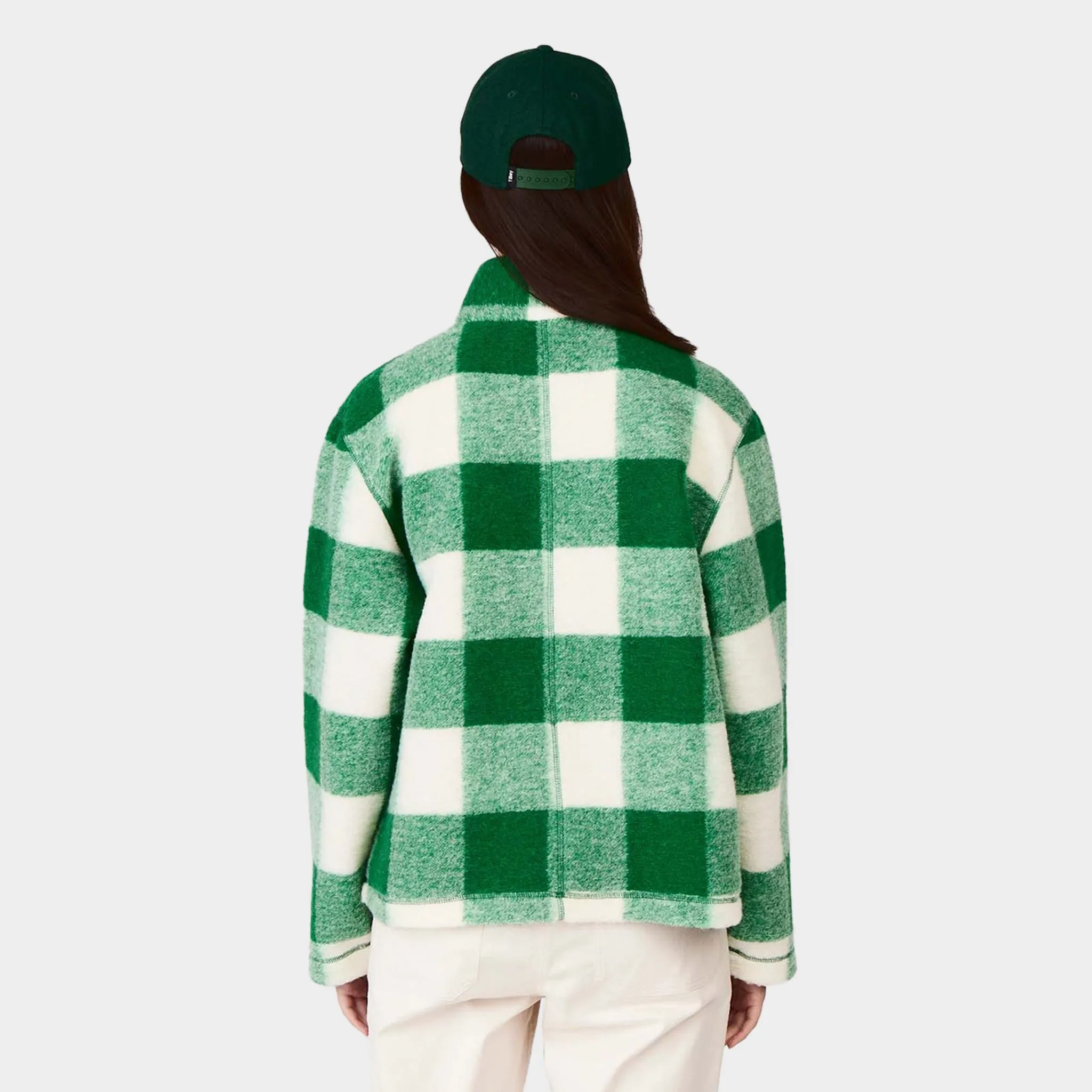 Green Plaid Popover