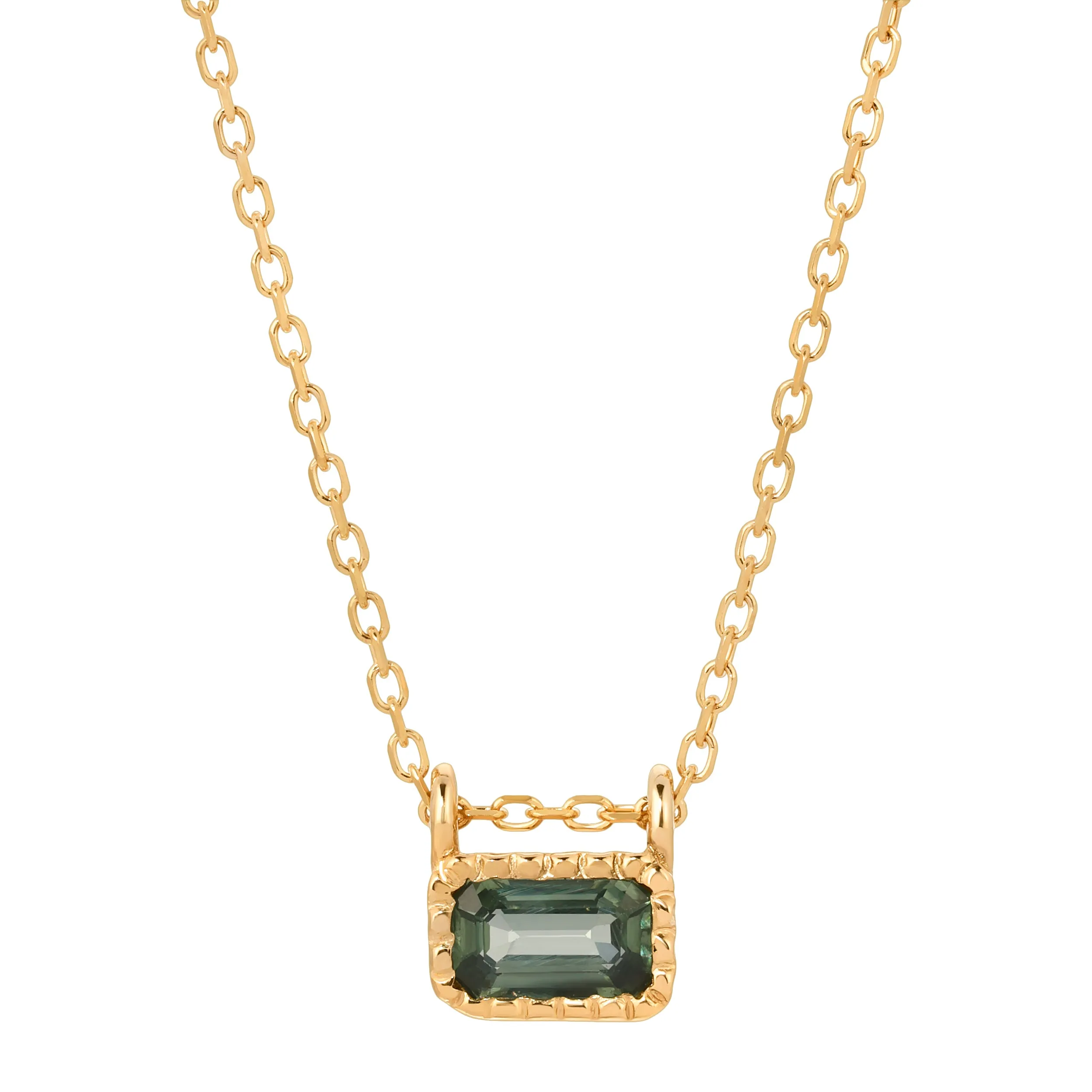 Green Sapphire EC Necklace