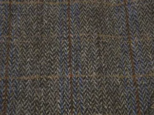 Harris Tweed Flat Cap (Brown Plaid)