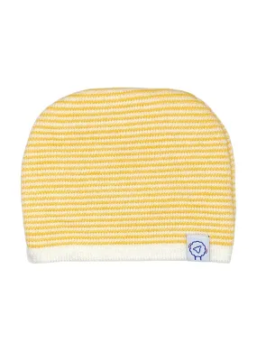 Knitted Hat - Yellow Stripe