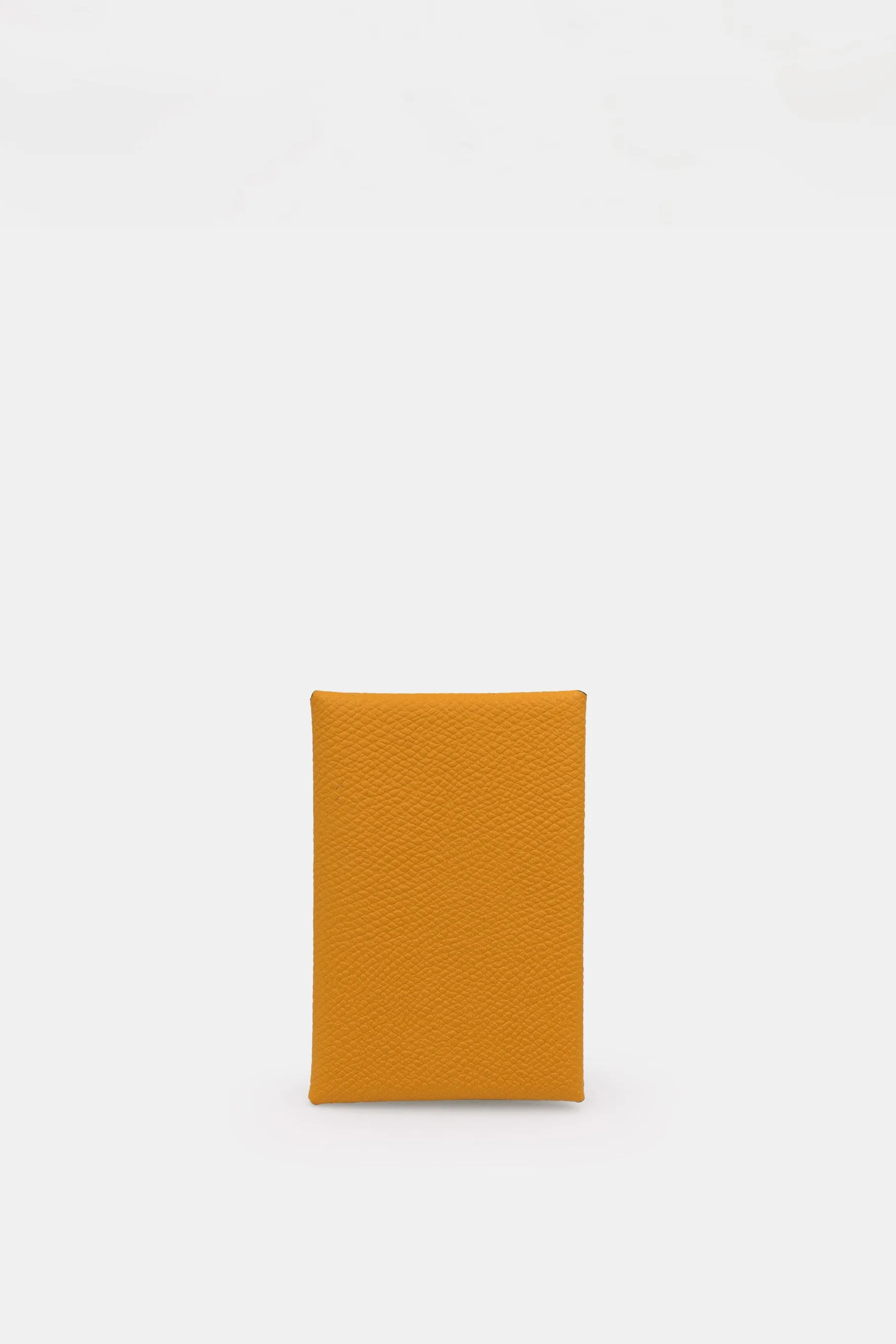 Leather Card Holder, Yellow