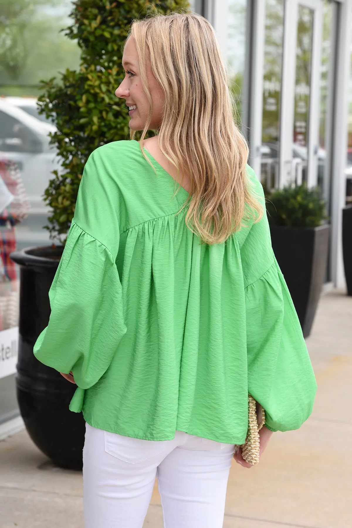 LOREN TOP -GREEN