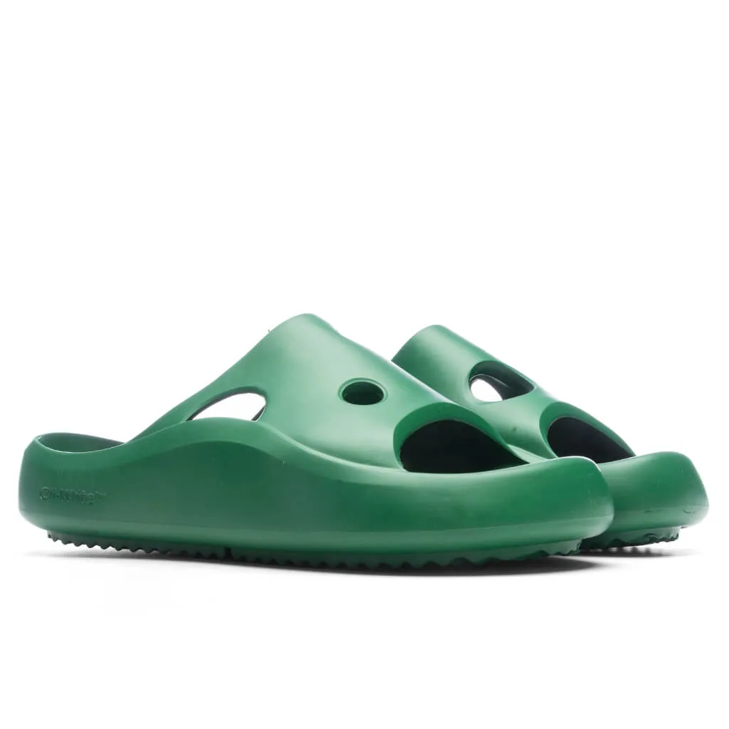 Meteor Rubber Slider - Green/Green