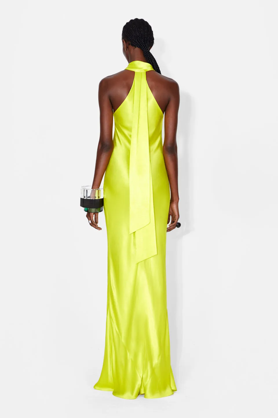 Pandora Dress - Lime Yellow