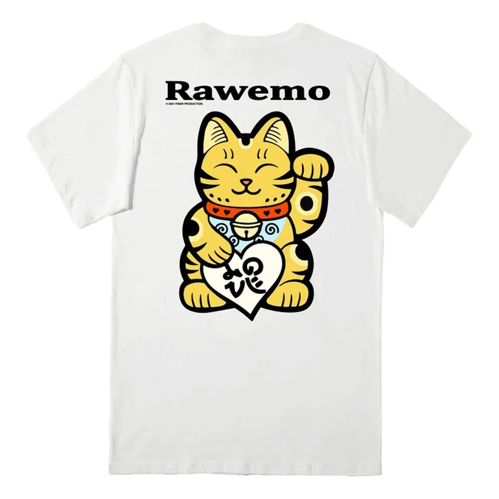 RAW EMOTIONS TIGER CAT TEE - WHITE-WHITE