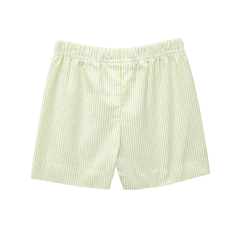 Seersucker Shorts - Lime Green