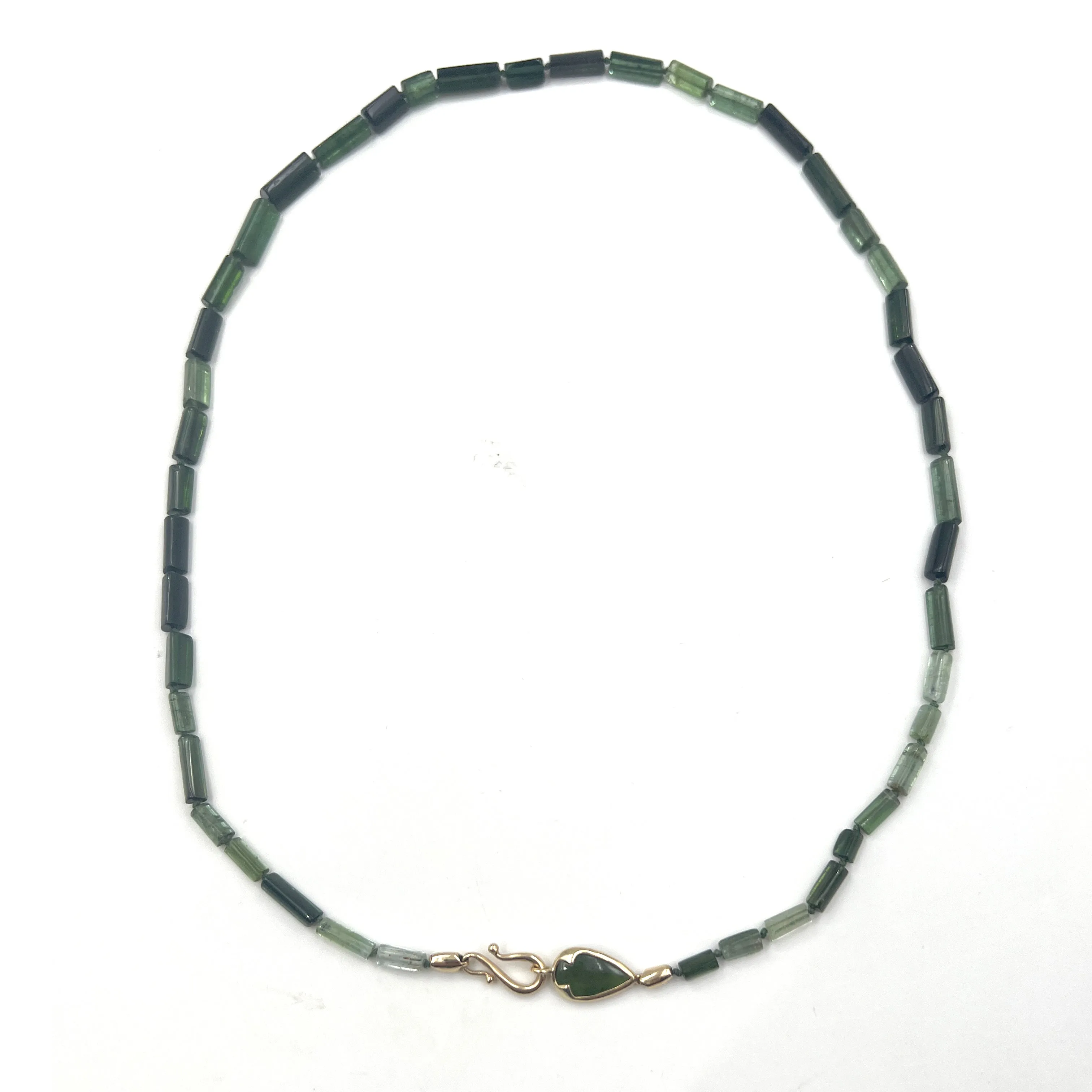 Serpent Necklace, Green Tourmaline