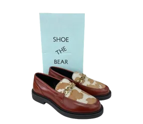 Shoe the Bear Brown Thyra Chain Leather Loafer - Tan  UK 7 EU 40 👠