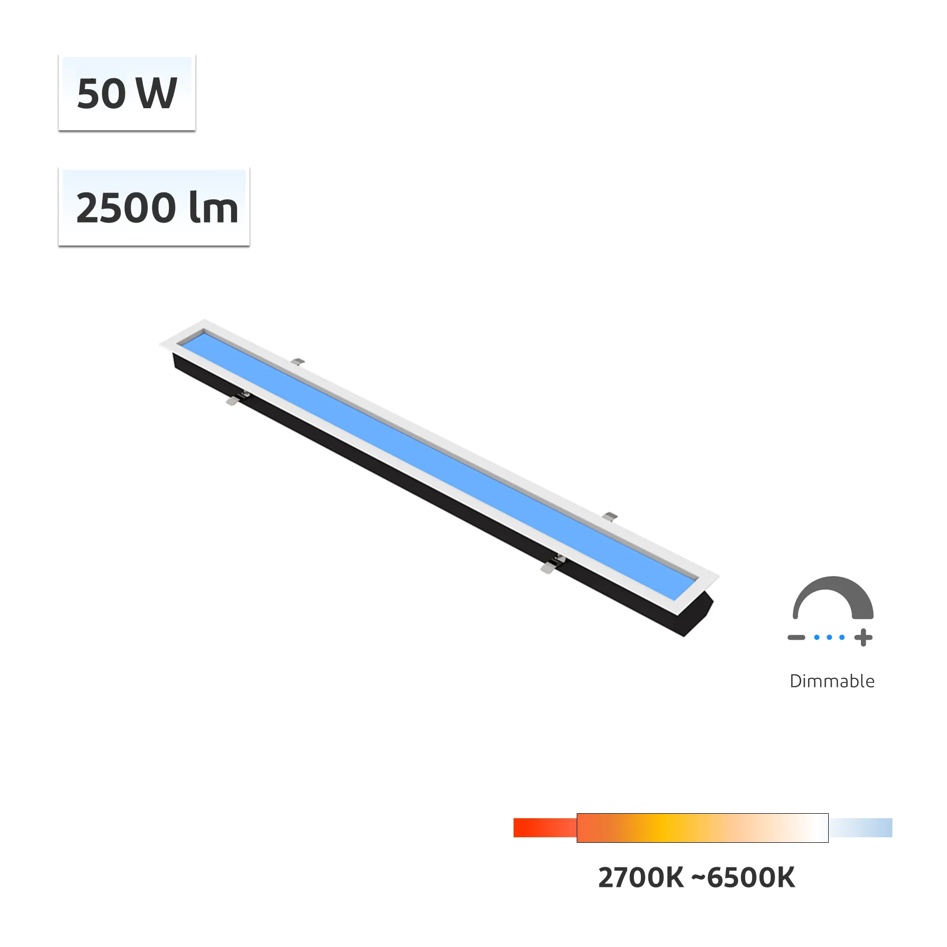 Skyline CRI 98 50W 14115 Rooflight Ceiling Light 2700K-6500K