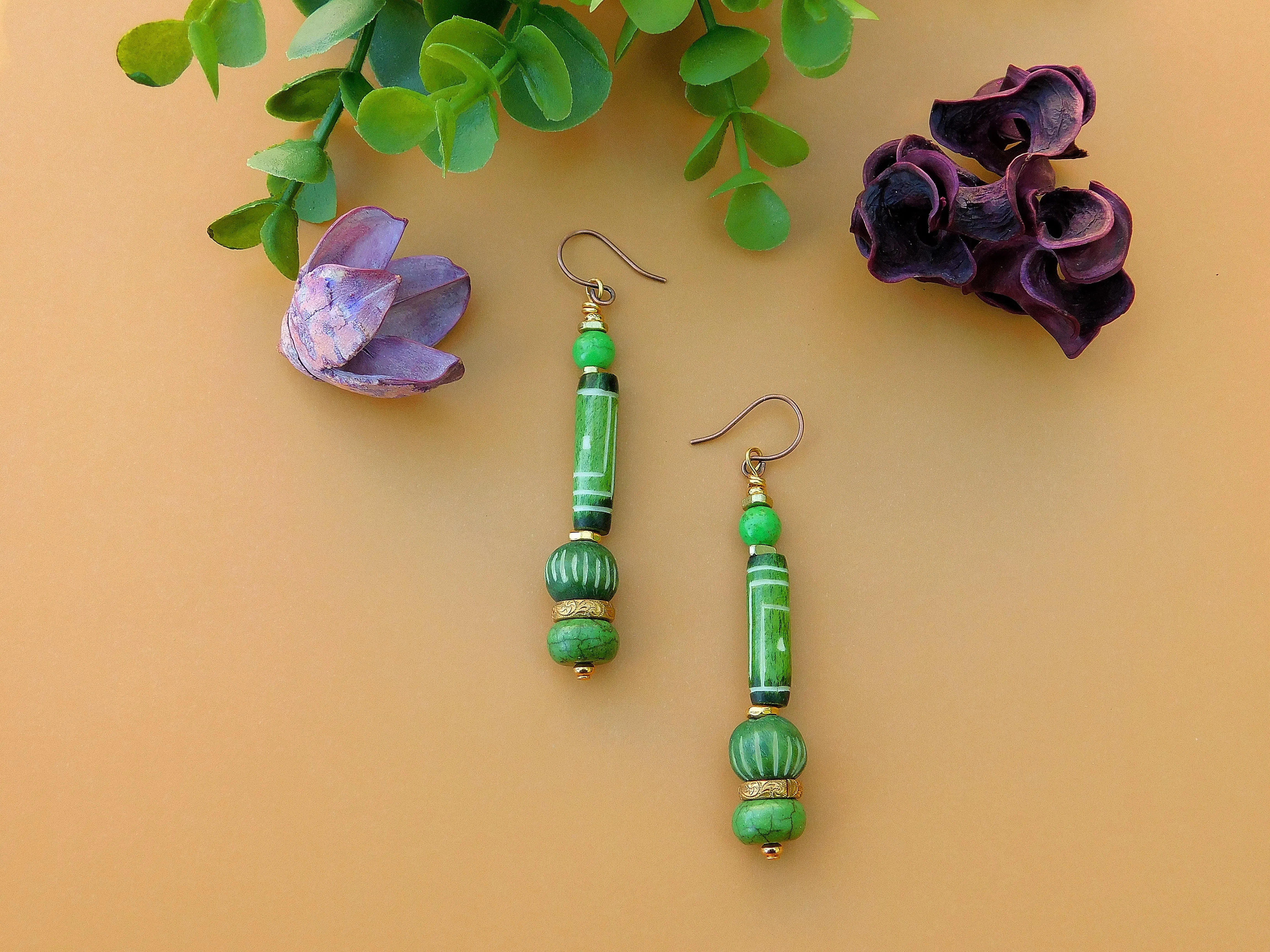 Summer Green Earrings