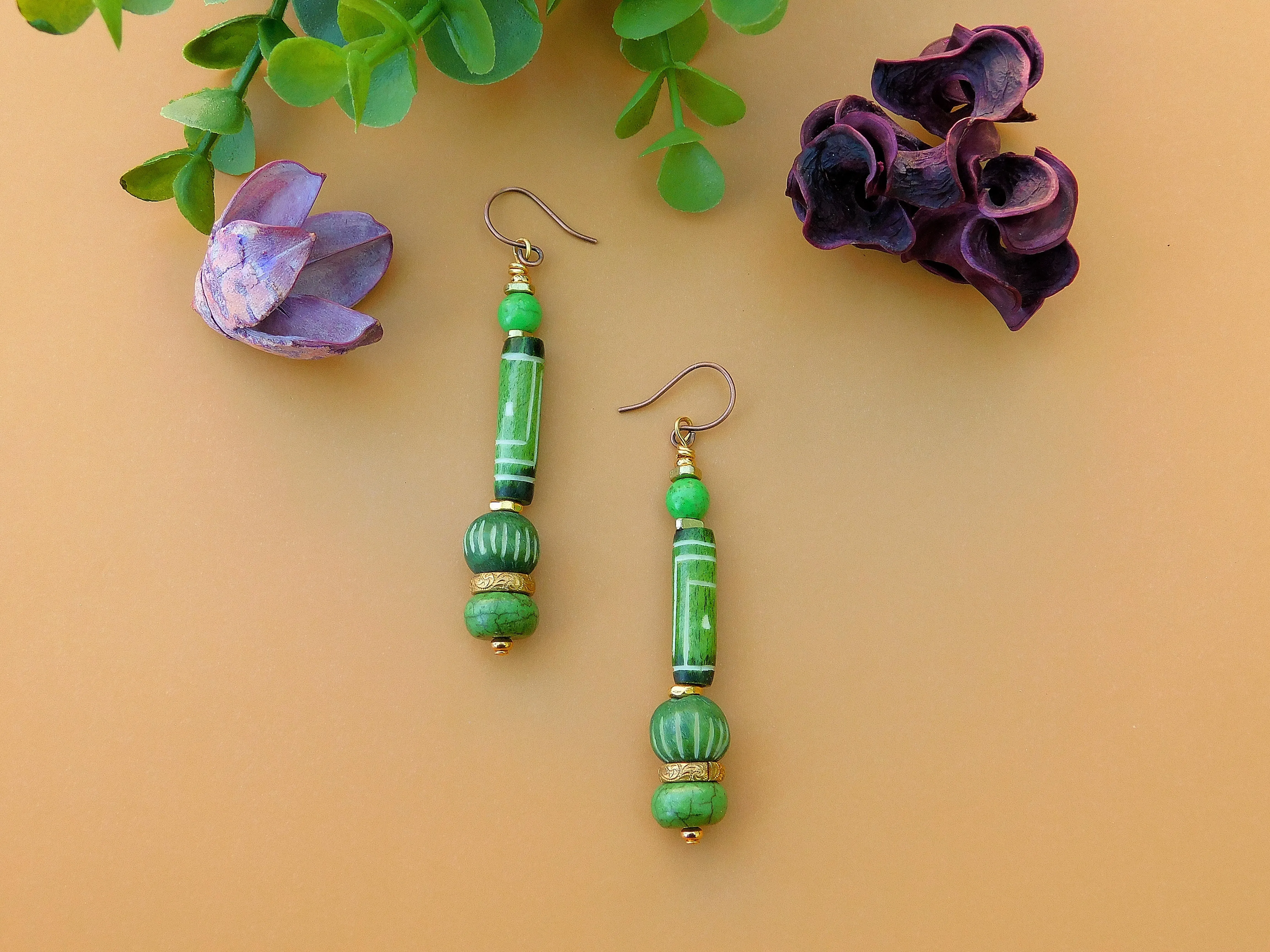 Summer Green Earrings