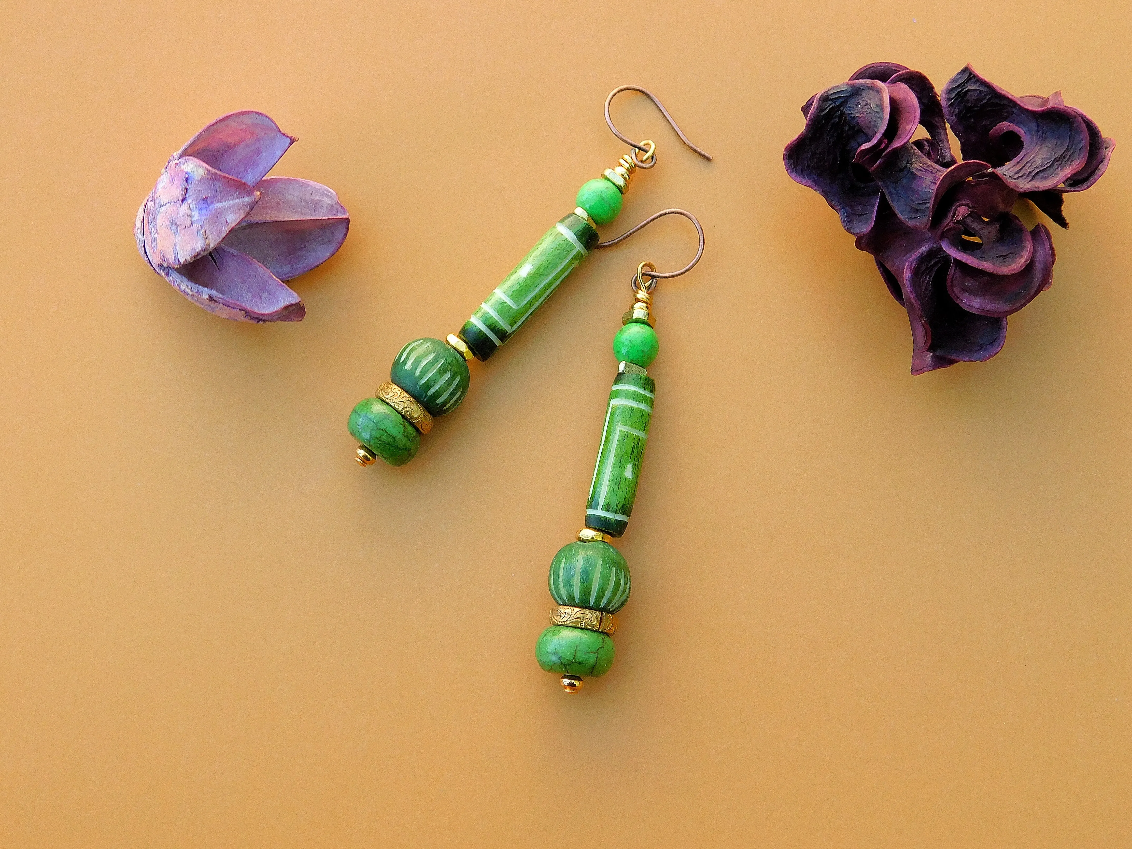 Summer Green Earrings