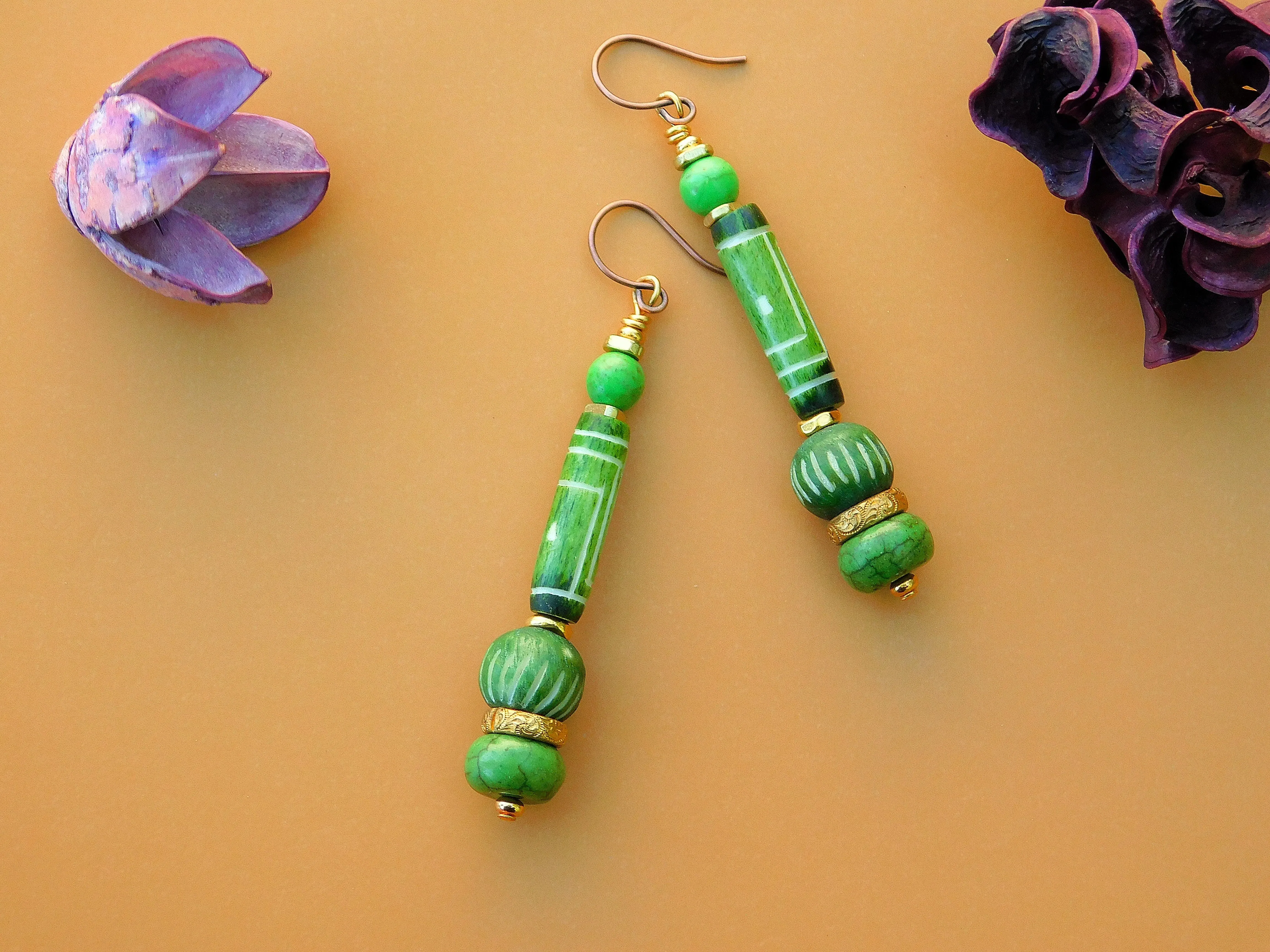 Summer Green Earrings