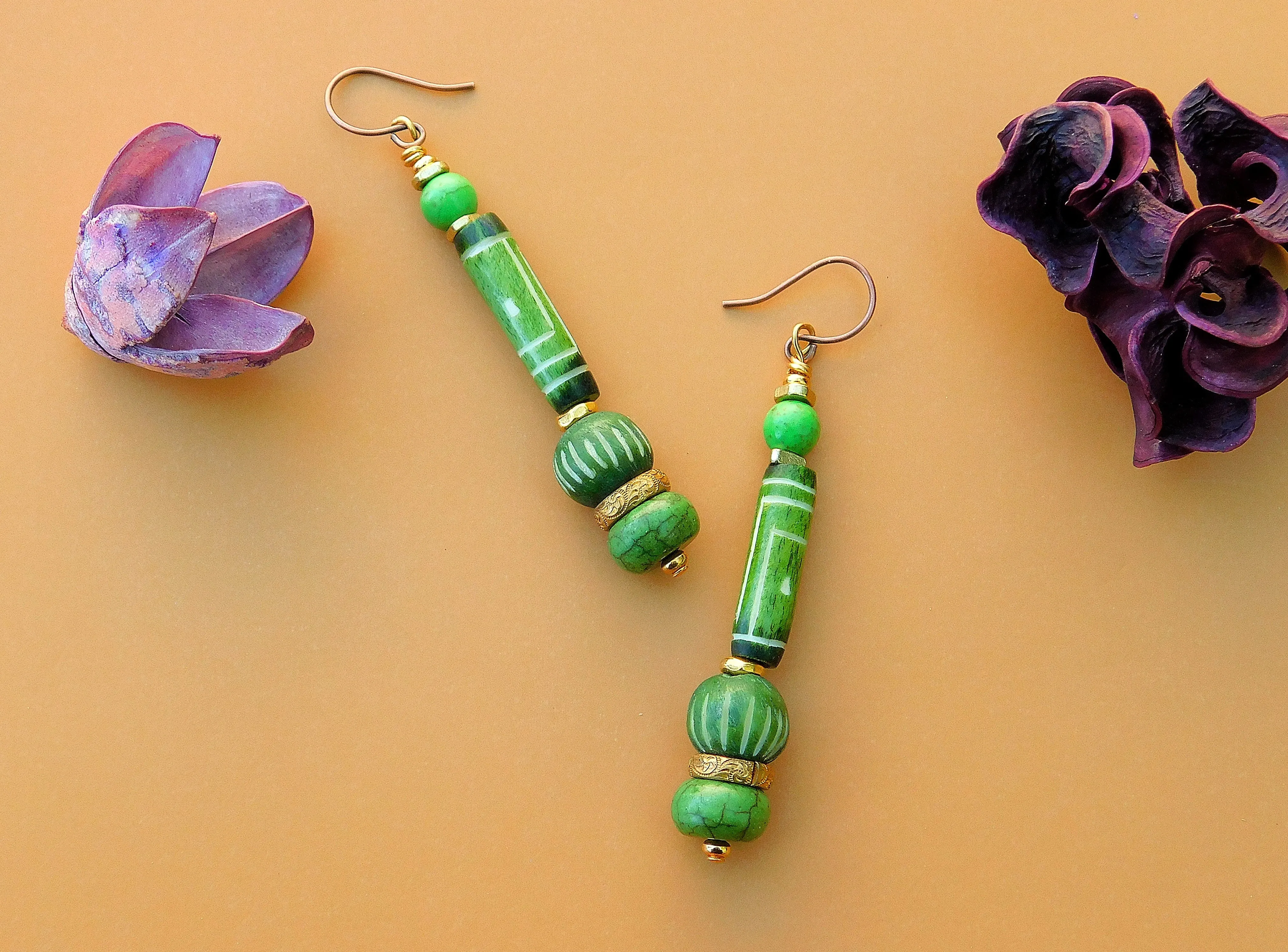 Summer Green Earrings